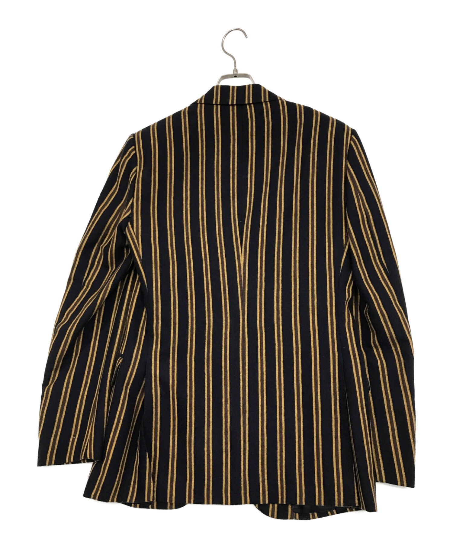 中古・古着通販】CARUSO (カルーゾ) ストライプ2Bジャケット ネイビー 