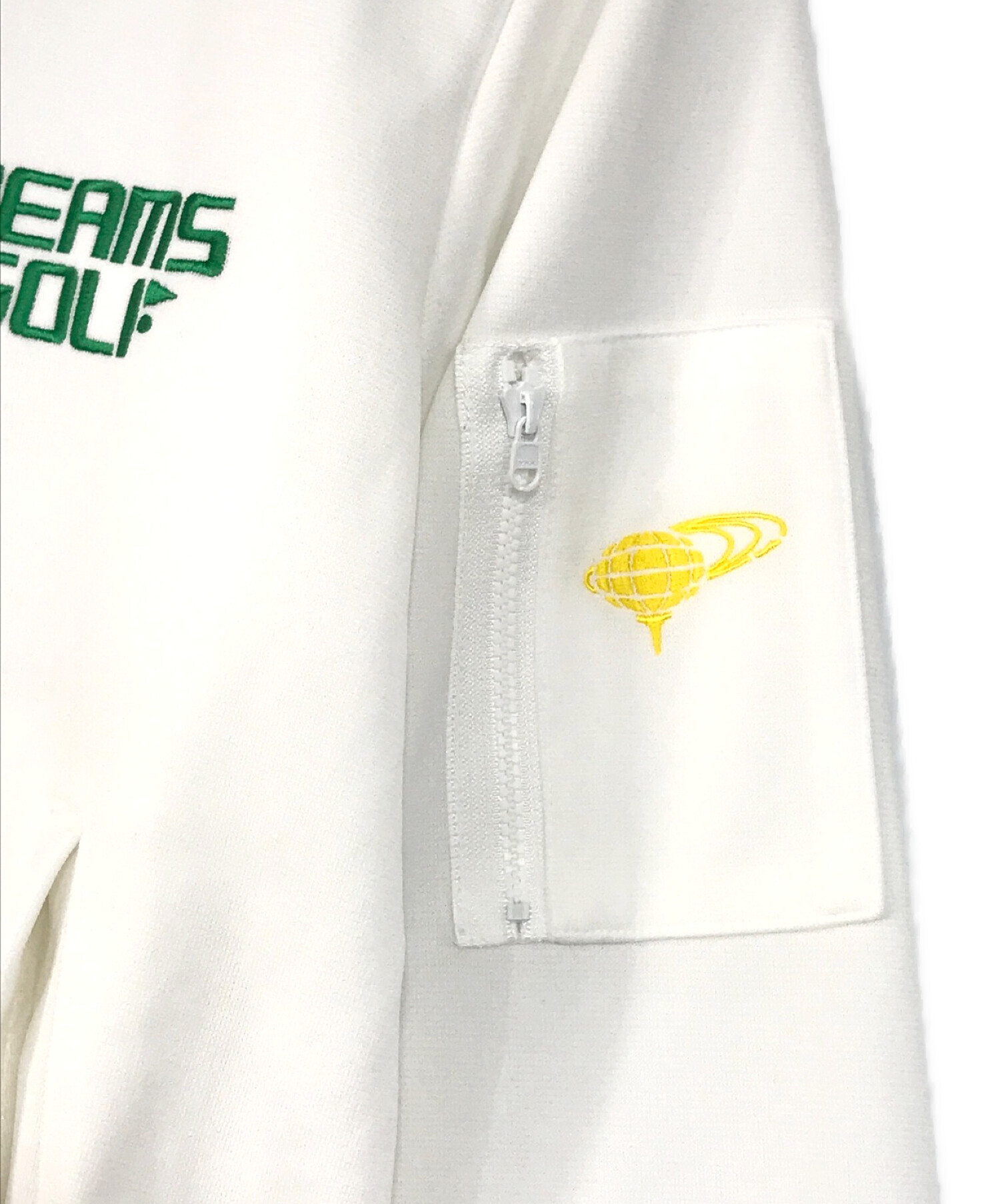 BEAMS GOLF (ビームスゴルフ) ジップジャケット ホワイト サイズ:SIZE　S