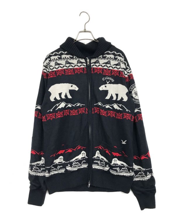 キャロウェイ ニットブルゾン 良品⭐️キャロウェイ ゴルフウェア 北極