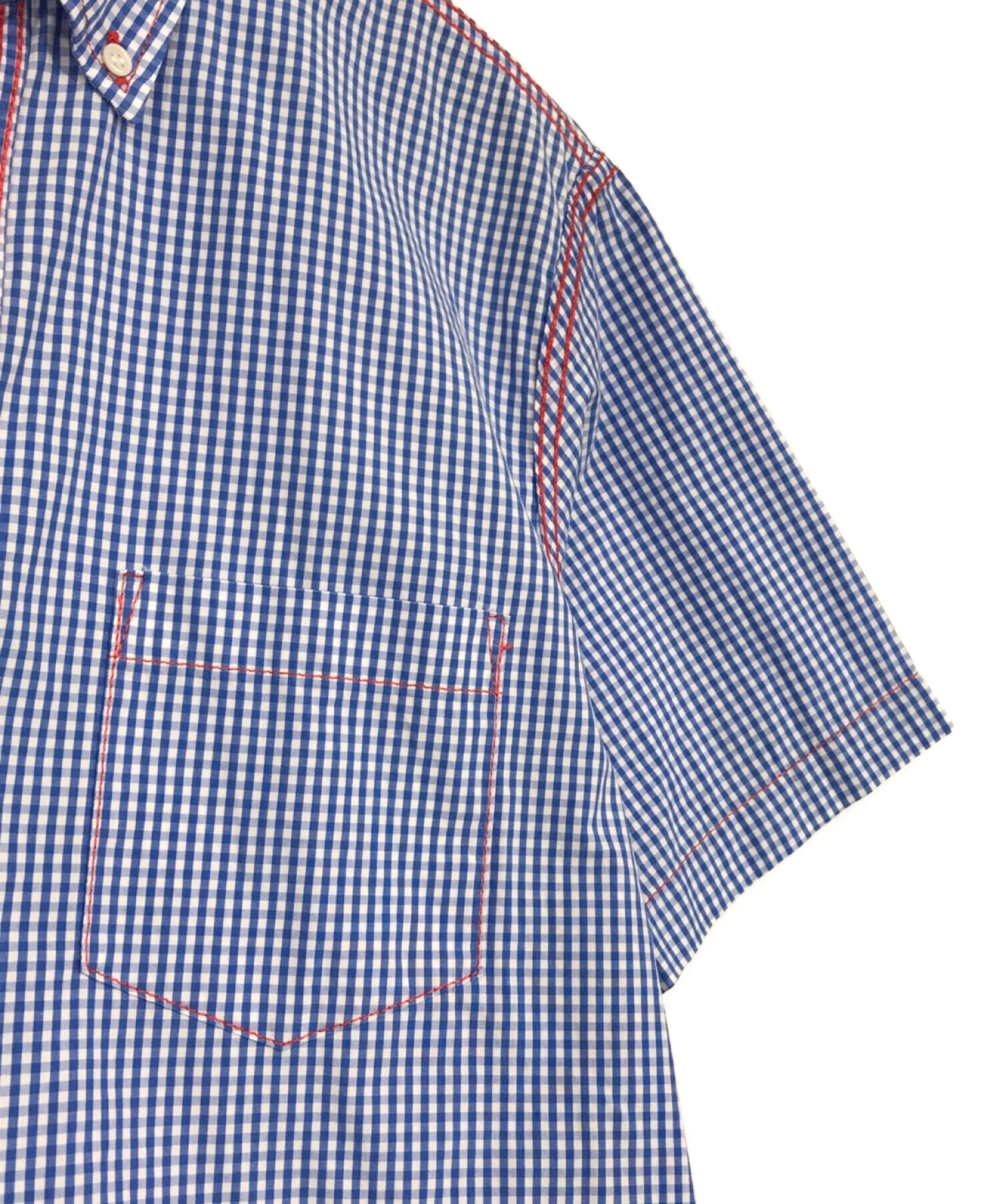 COMME des GARCONS HOMME (コムデギャルソン オム) 半袖シャツ ブルー サイズ:SIZE　S