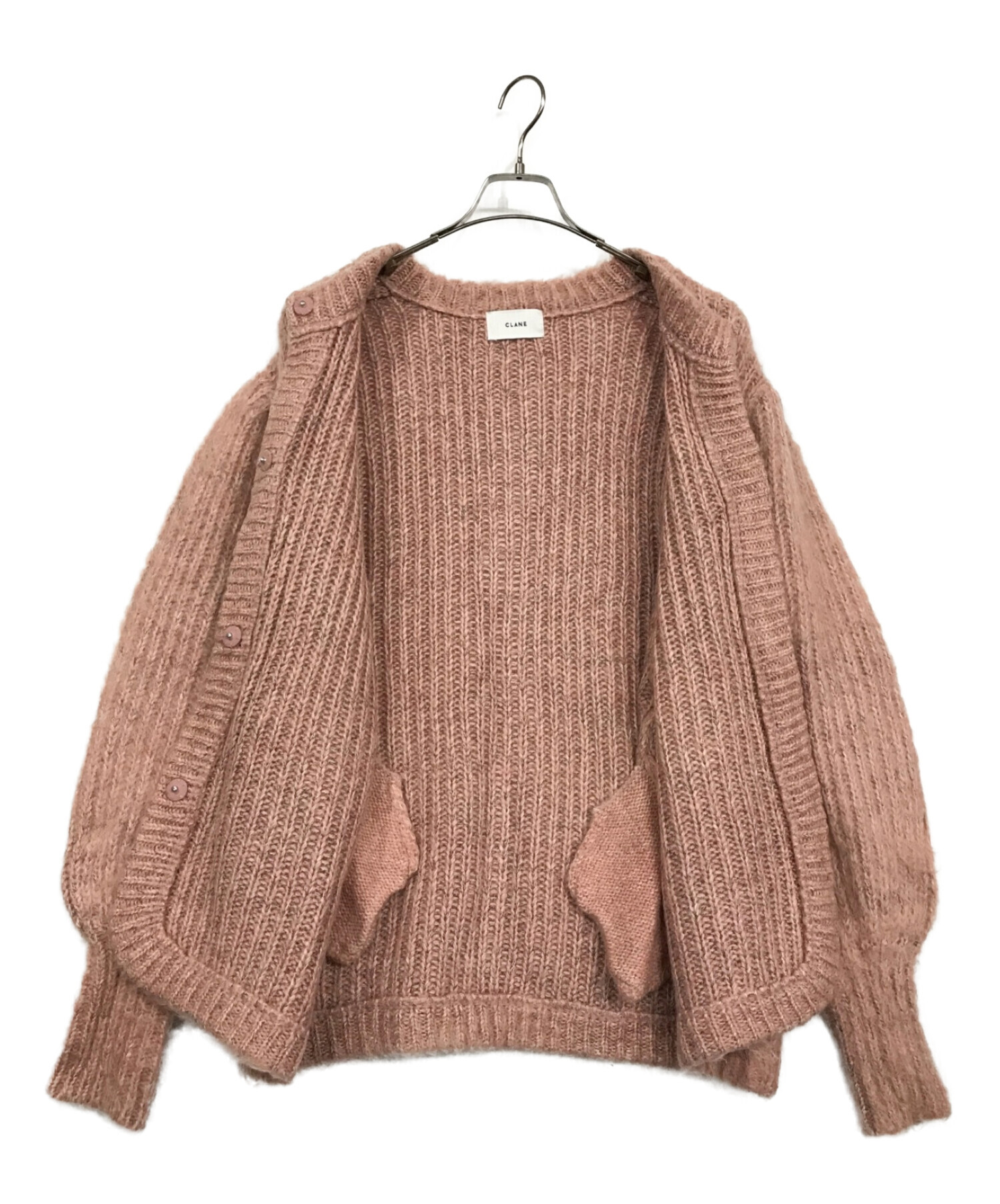 中古・古着通販】CLANE (クラネ) COLOR MOHAIR SHAGGY CARDIGAN/カラー 