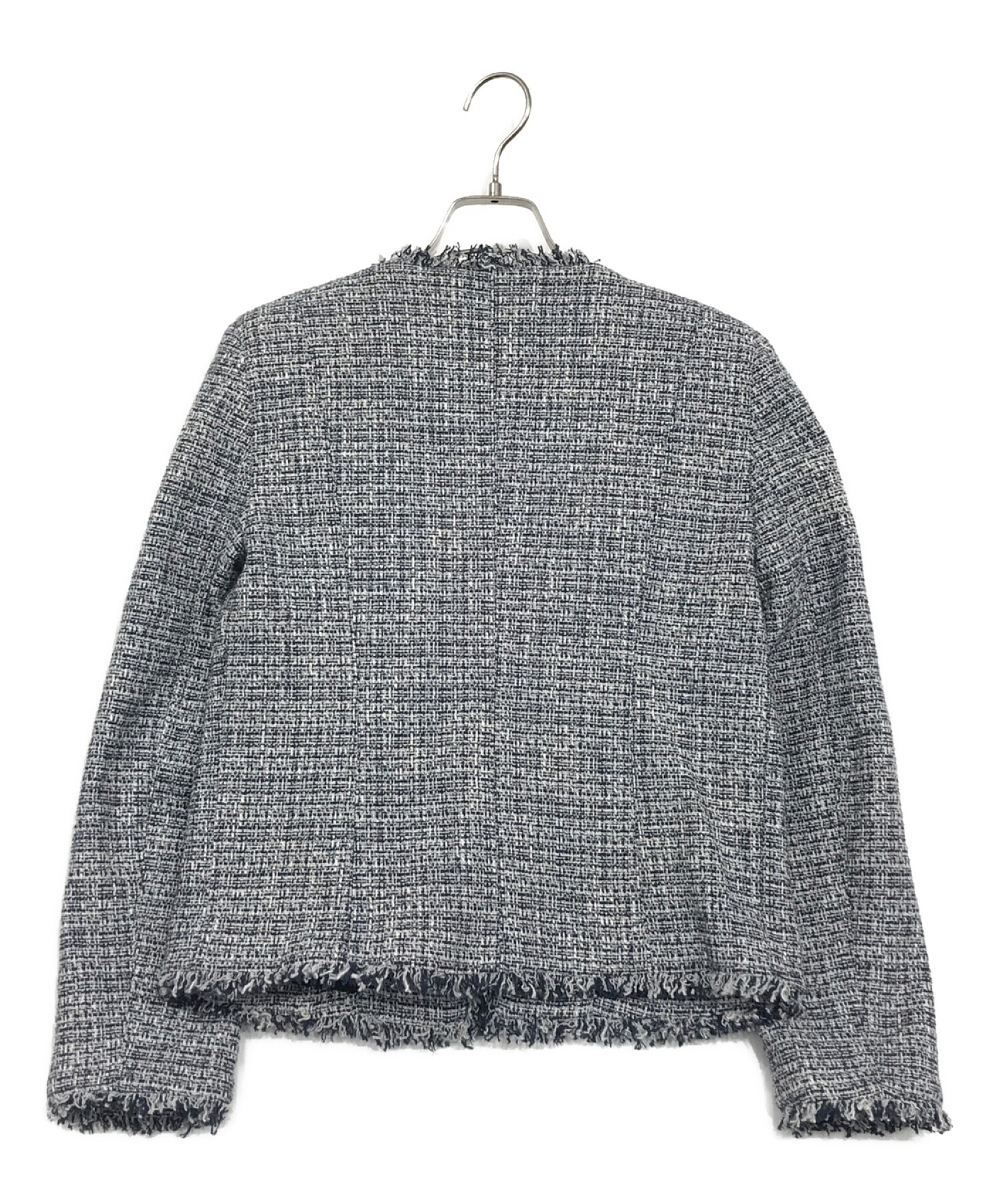 【美品】Weekendマックスマーラ シルク100%黒白チェック 美品】Weekendマックスマーラ シルク100%黒白チェック