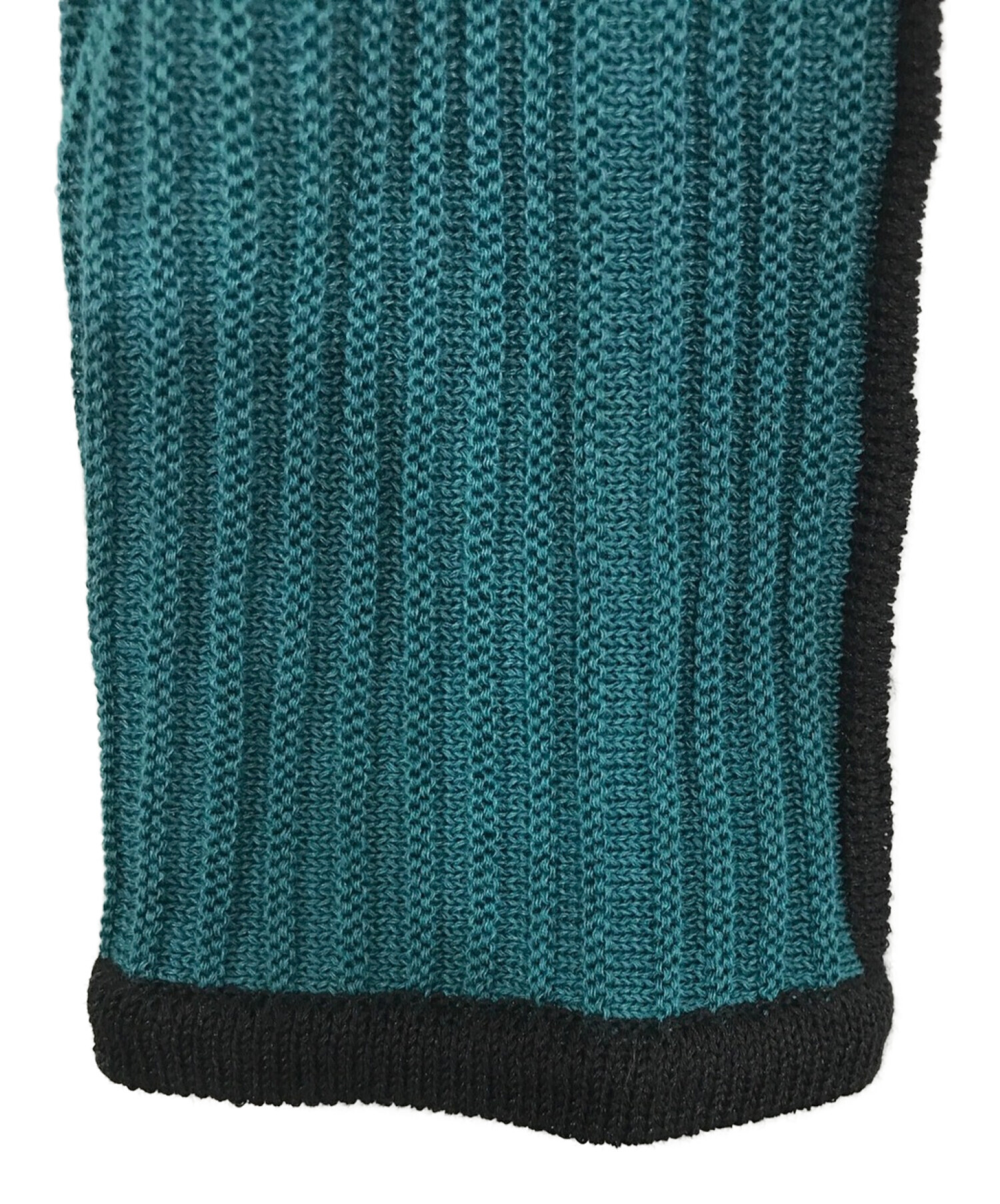 中古・古着通販】MURRAL (ミューラル) Sheer line sleeve rib knit 