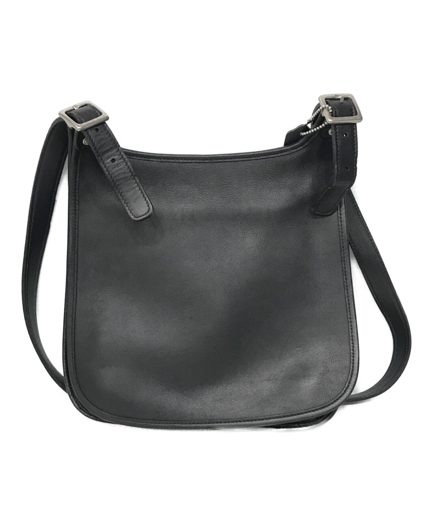中古・古着通販】COACH (コーチ) レザーフラップショルダーバッグ 
