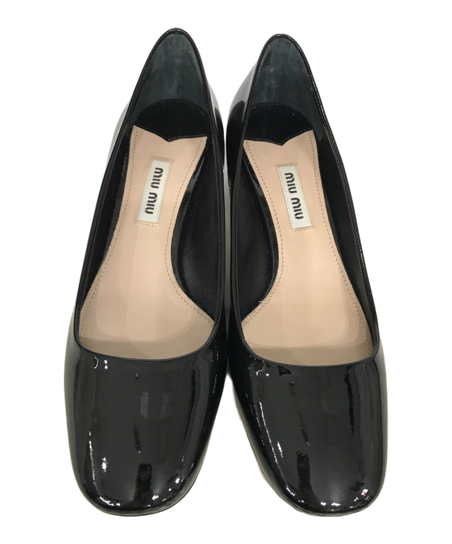 中古・古着通販】MIU MIU (ミュウミュウ) ビジューヒールパンプス 