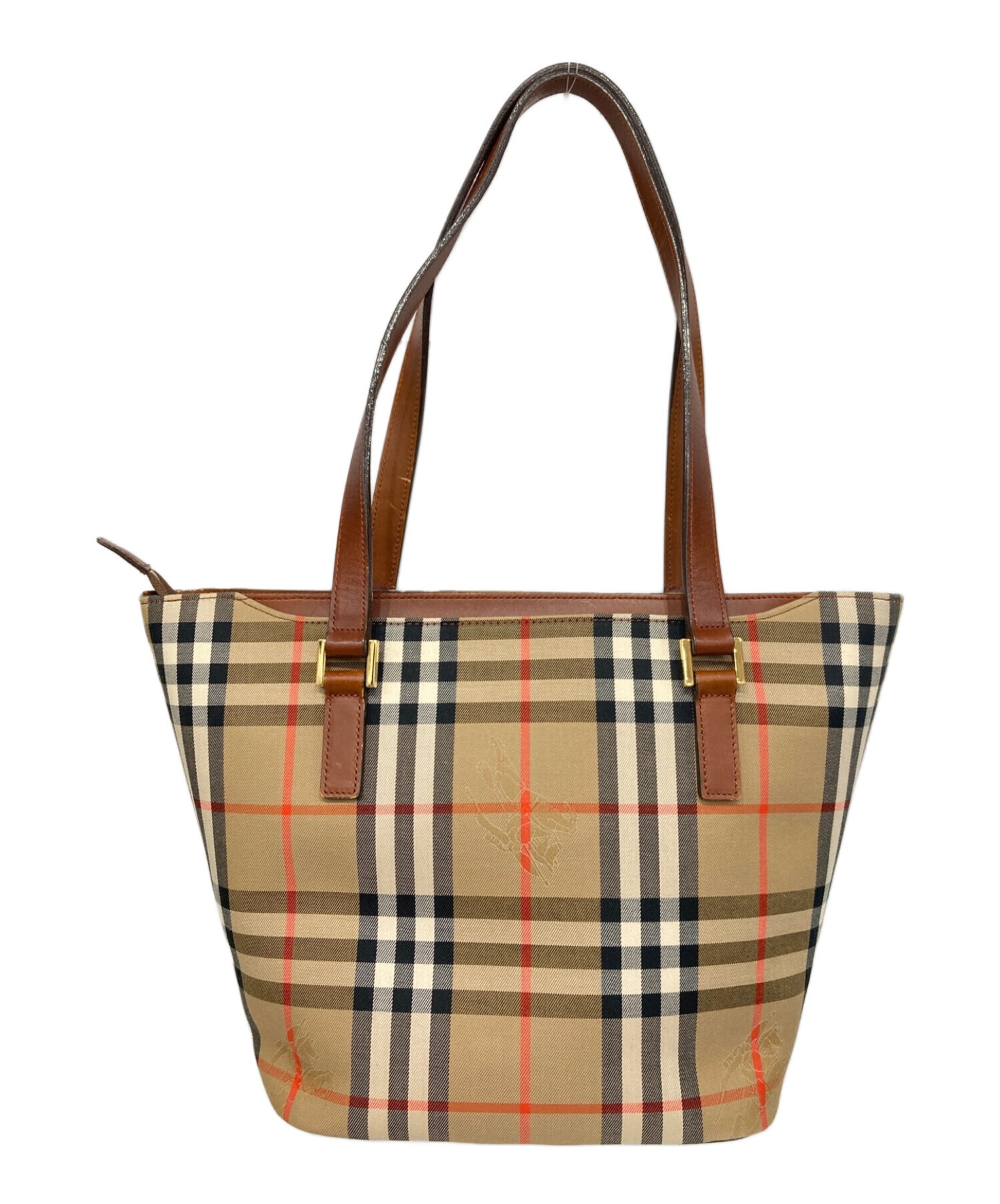 中古・古着通販】BURBERRY (バーバリー) ノバチェックハンドバッグ 