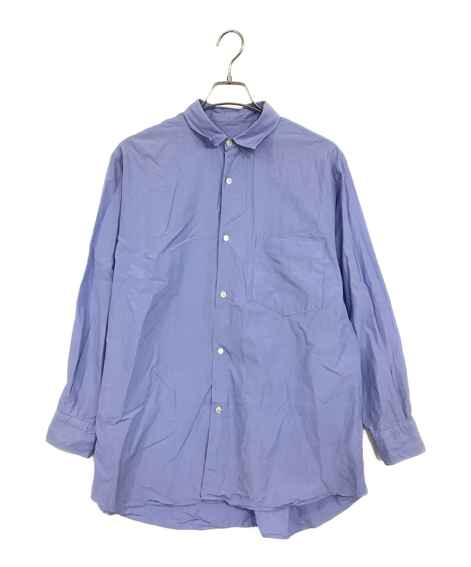中古・古着通販】COMOLI (コモリ) コモリシャツ ブルー サイズ:2 