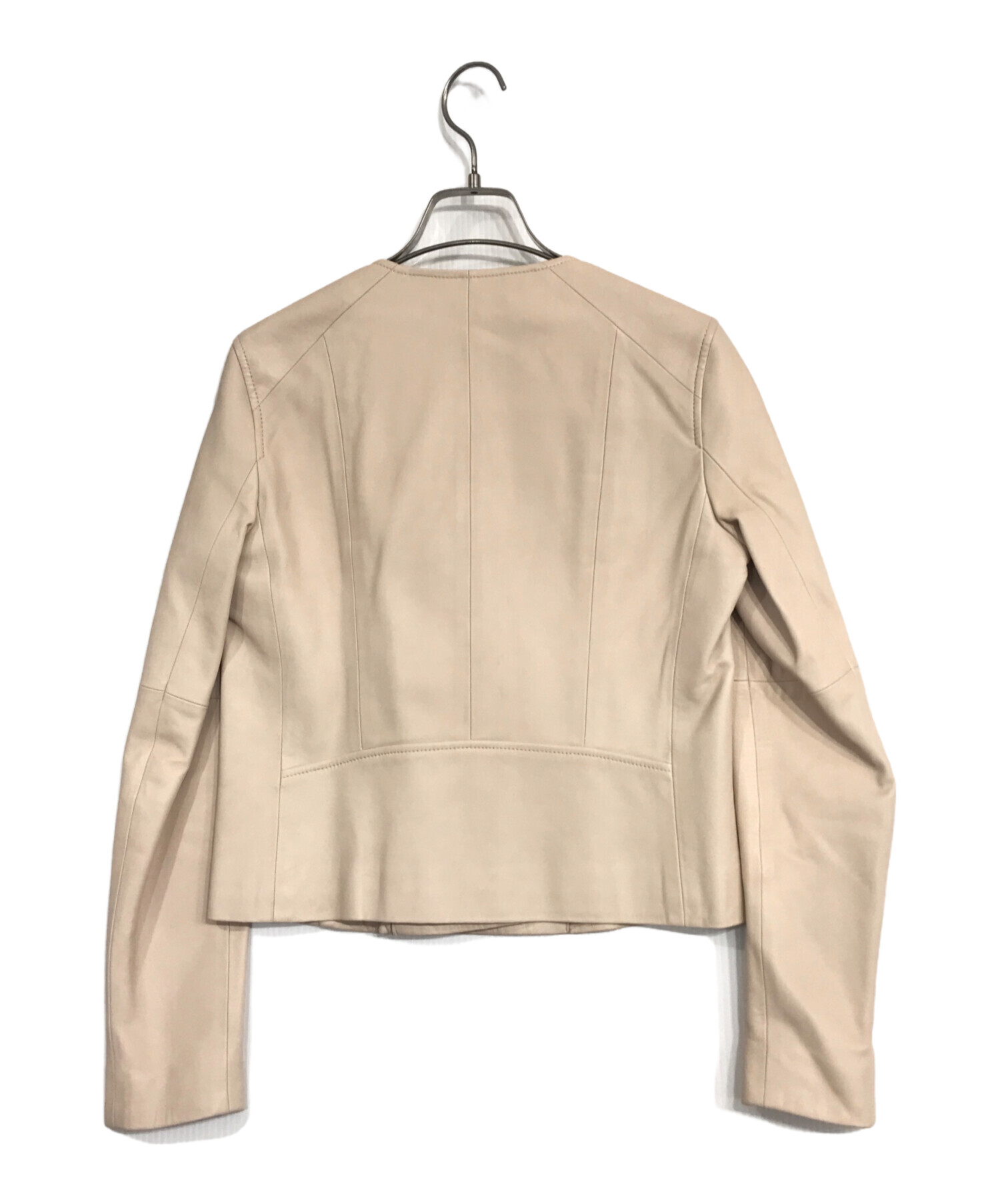 中古・古着通販】ANAYI (アナイ) レザージャケット ベージュ サイズ:36 