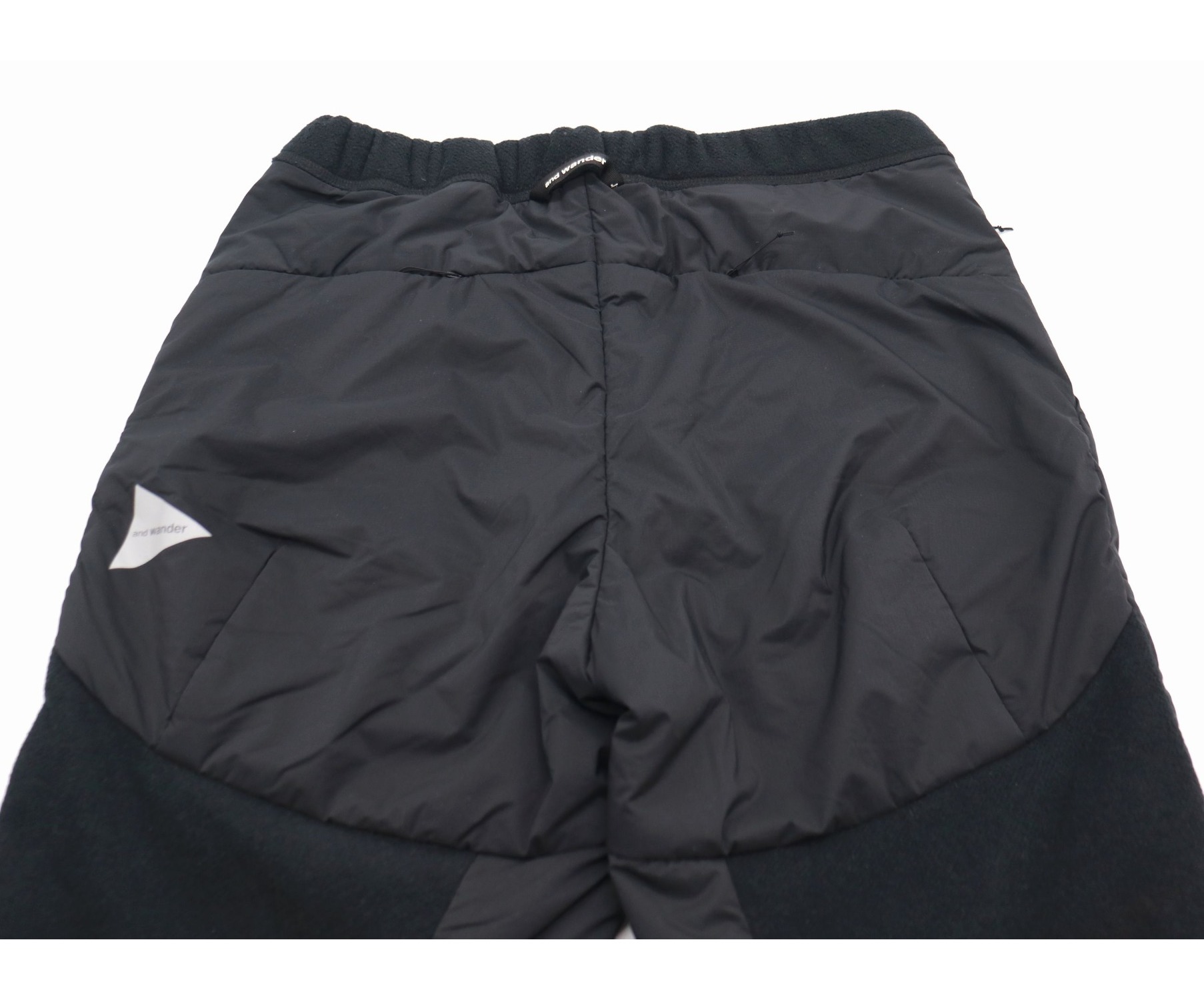 andwander｜top fleece pants XL 黒　アンドワンダー