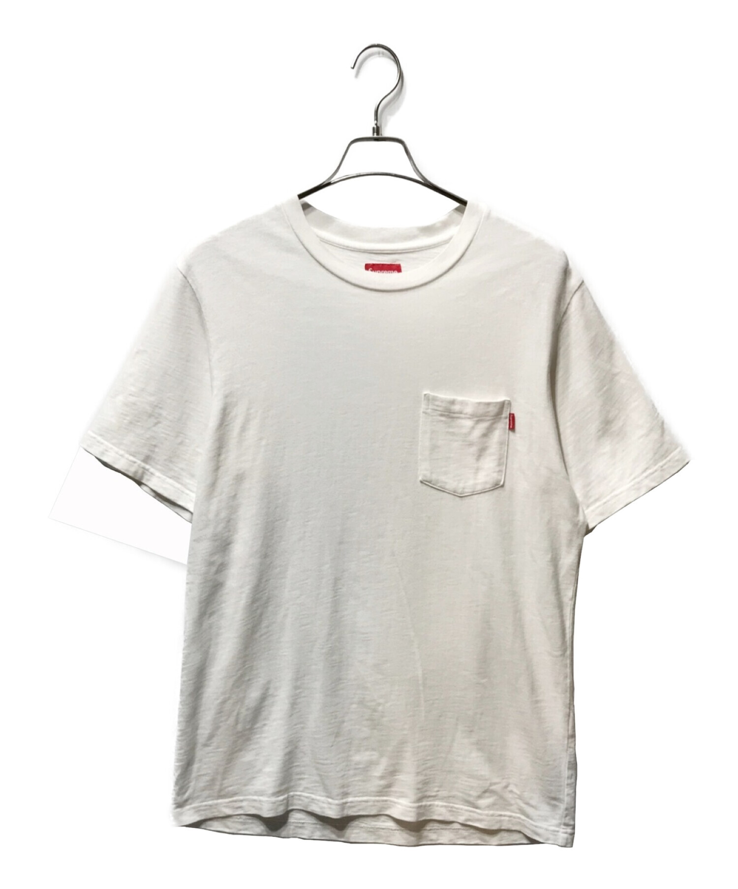 SUPREME (シュプリーム) Pocket Tee ポケット Tシャツ ホワイト サイズ:M