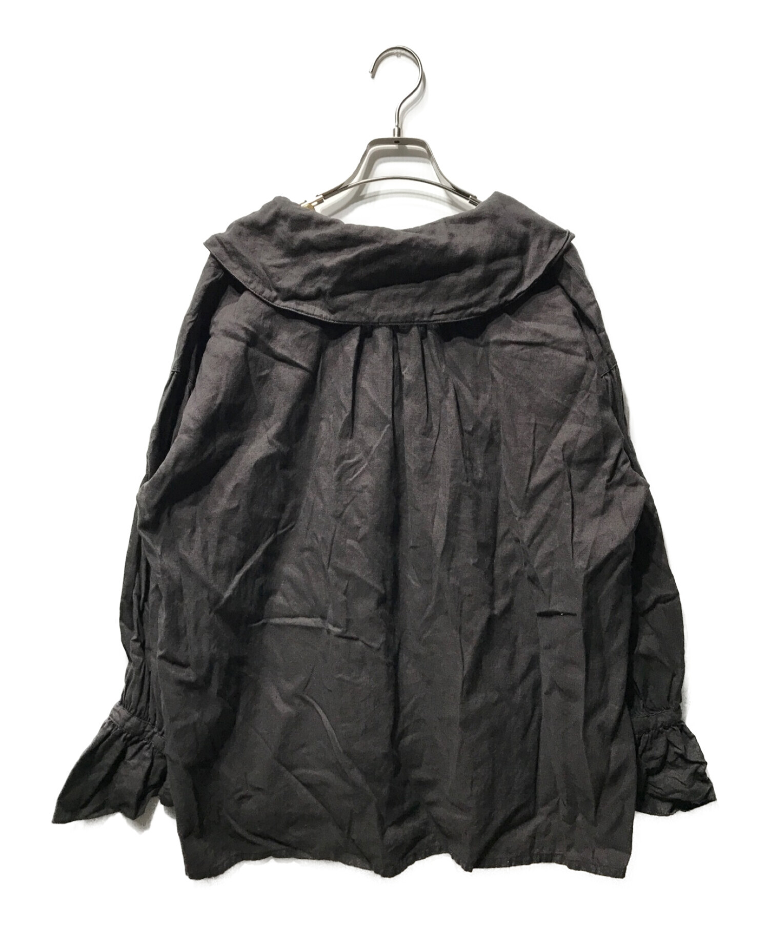 nest Robe (ネストローブ) 【小谷実由さん別注】UpcycleLino EP blouse アップサイクルリノ ブラウス ブラック サイズ:F