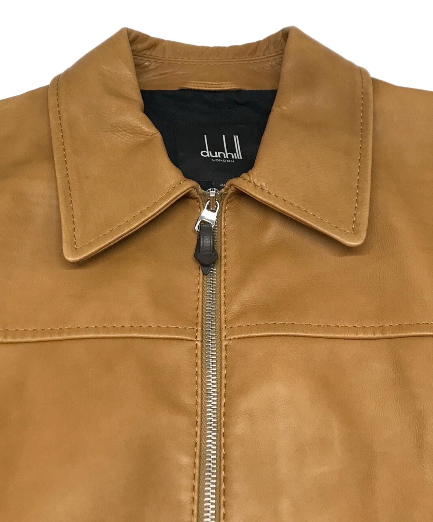 中古・古着通販】dunhill (ダンヒル) カウレザー ブルゾン ジップ  