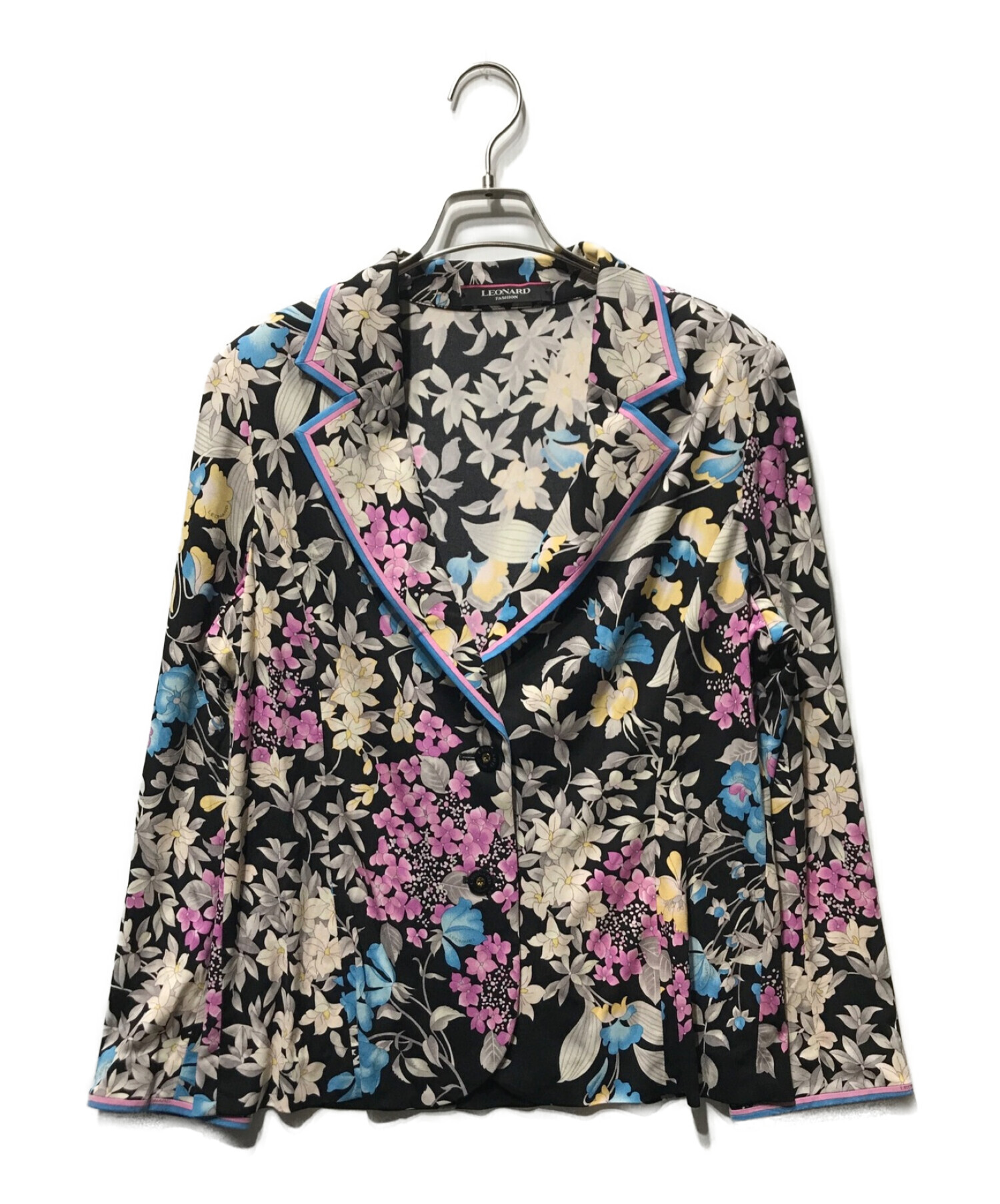 レオナール LEONARD FASHION プリントジャケット 花柄 42