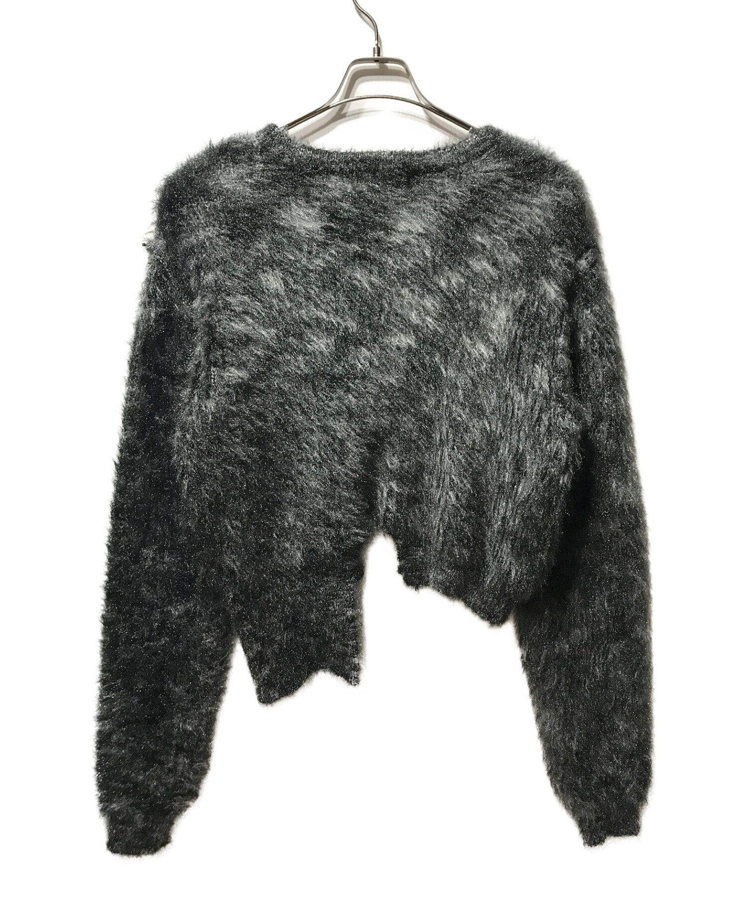中古・古着通販】VIAVANDA (ヴィアヴァンダ) Big Shaggy Knit グレー 