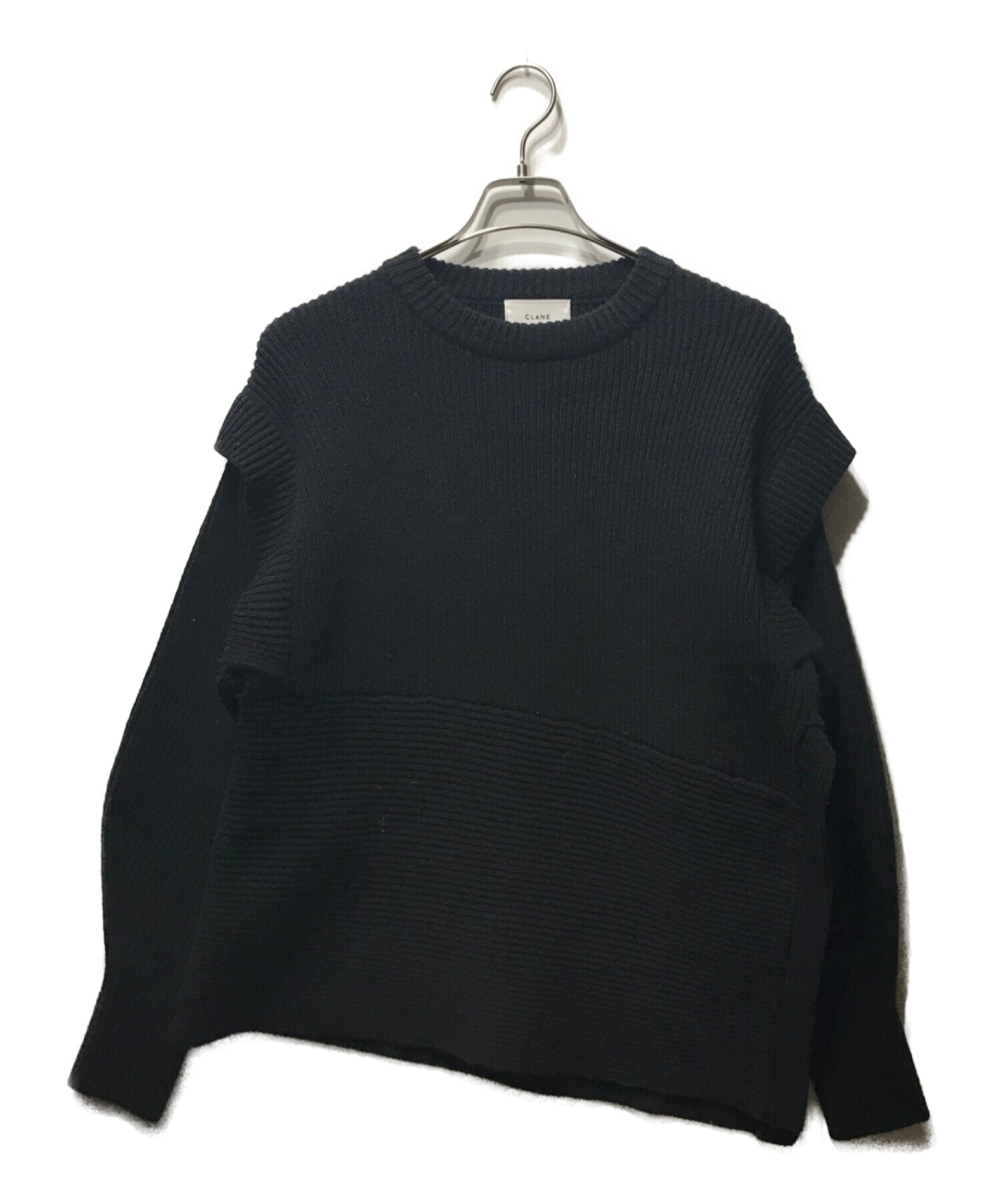 中古・古着通販】CLANE (クラネ) 2wayスラントニットプルオーバー 