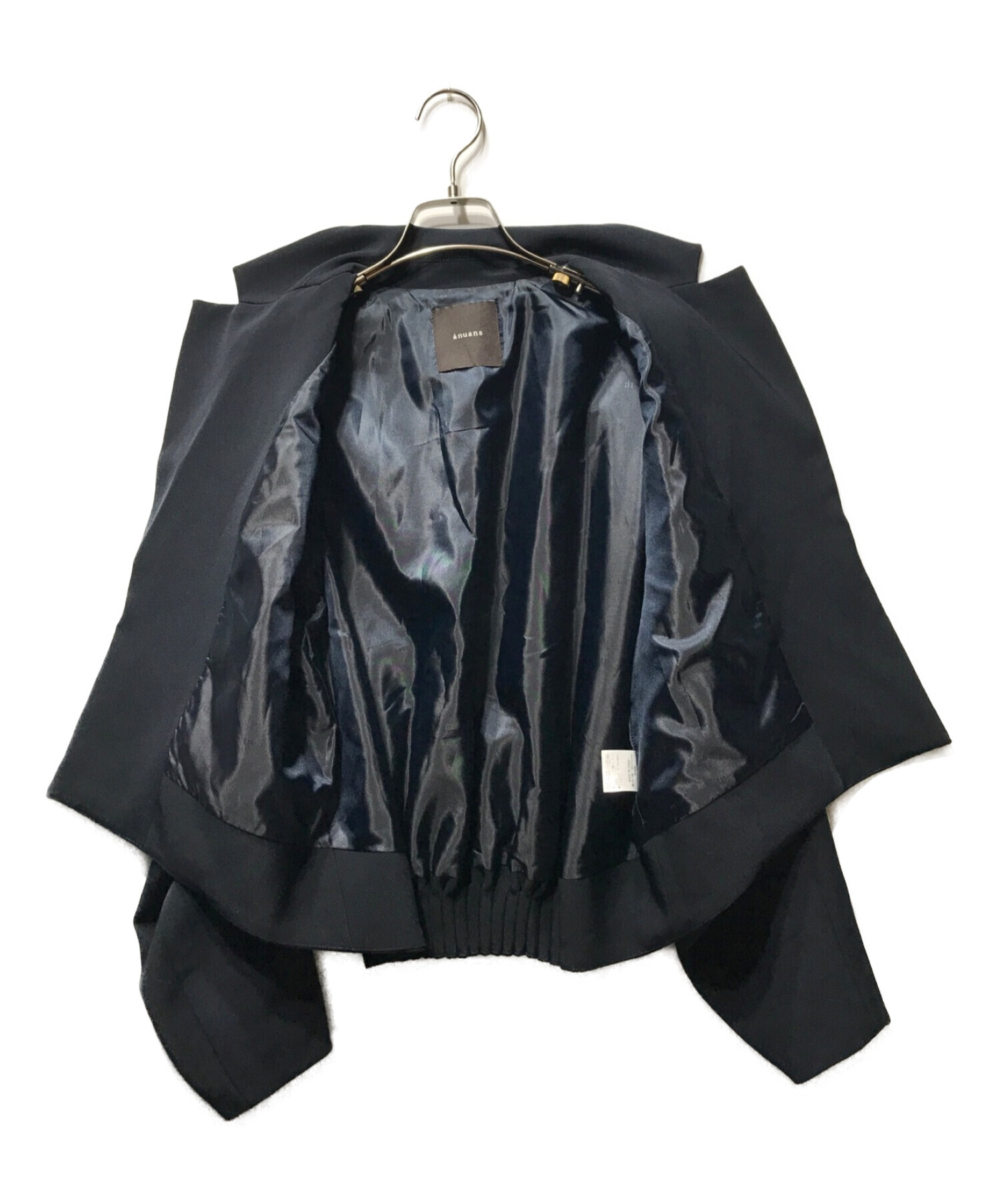 anuans (アニュアンス) バックタックディテールショートジャケット ブラック サイズ:F