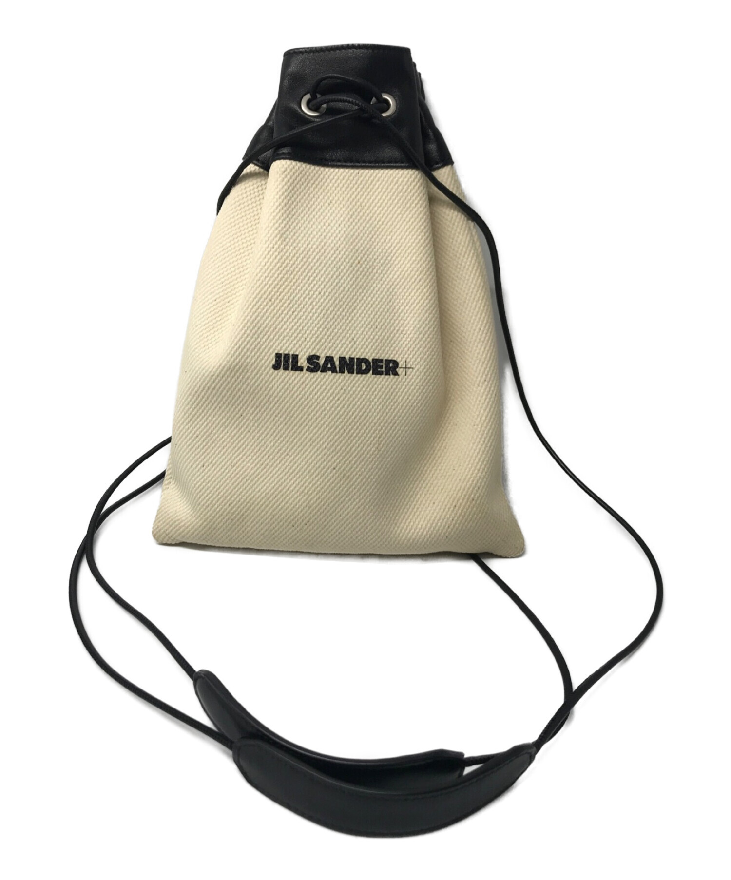 ジルサンダー JIL SANDER ロゴ キャンバス 巾着 ショルダーバッグ即購入可能です