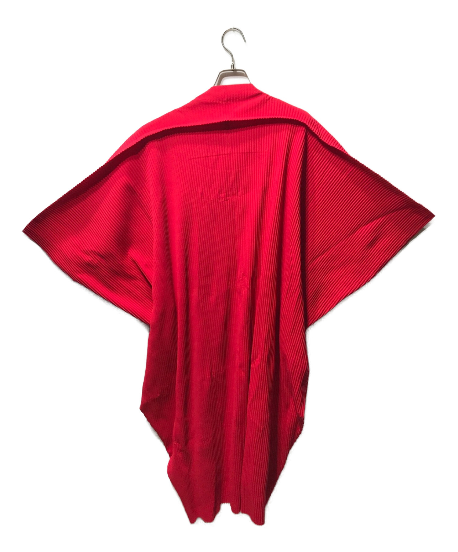 イッセイミヤケ me 赤カーディガン ISSEY MIYAKE me イッセイミヤケ