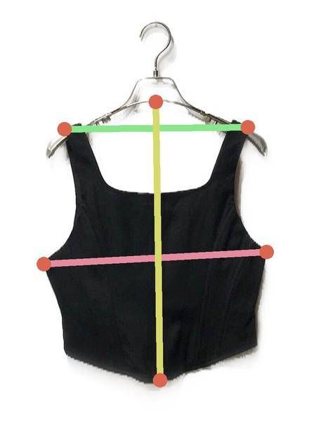 中古・古着通販】CLANE (クラネ) BONE BUSTIER ブラック｜ブランド 