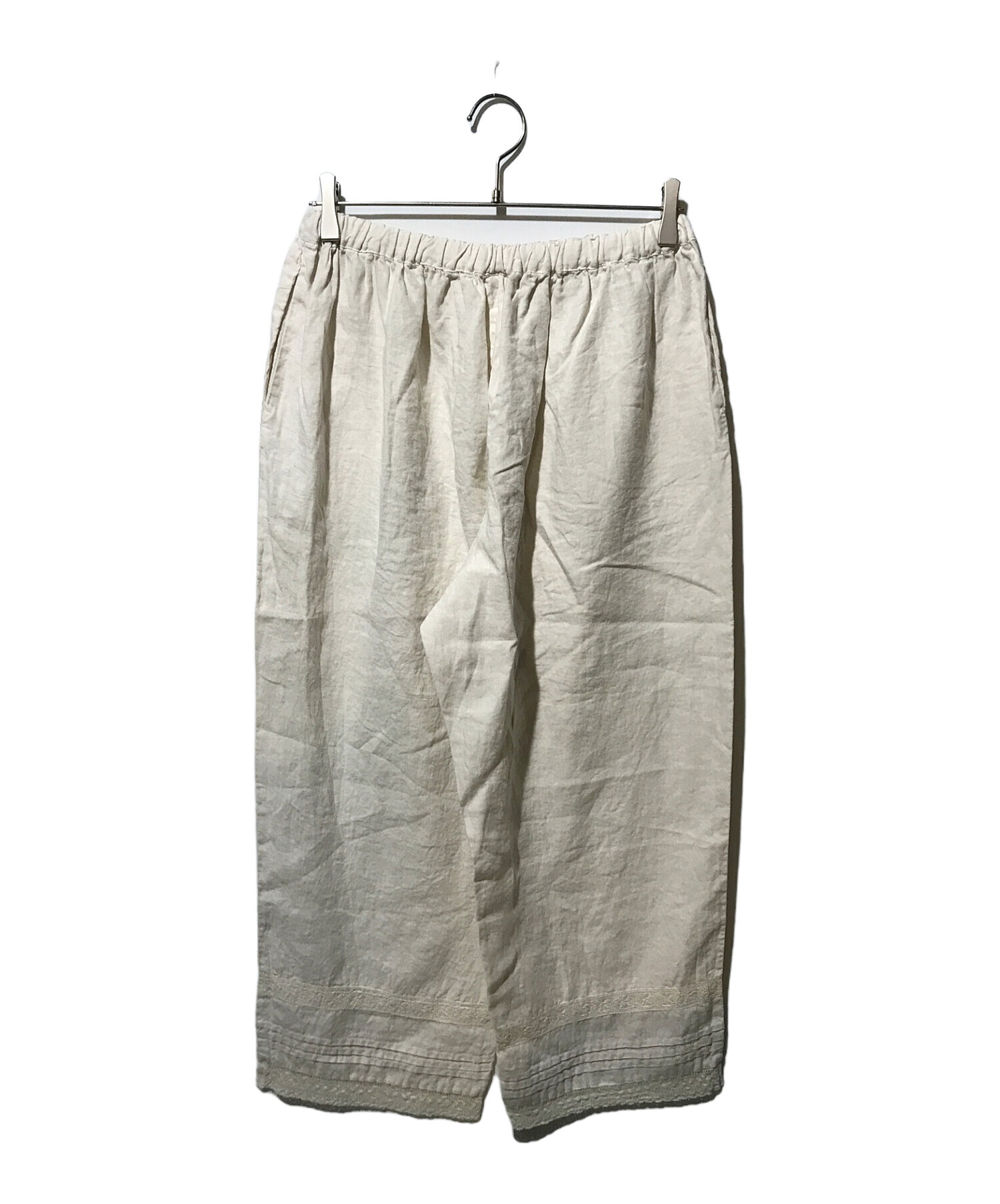 nest Robe(ネストローブ) 24SS ブラックリネンイージーパンツ 01241  