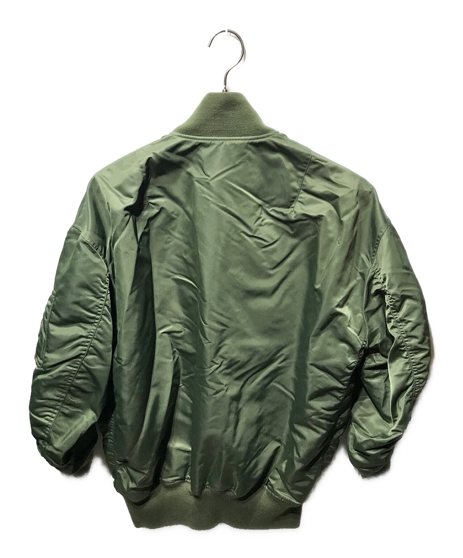 INSCRIRE (アンスクリア) BIG MA-1ジャケット グリーン サイズ:36