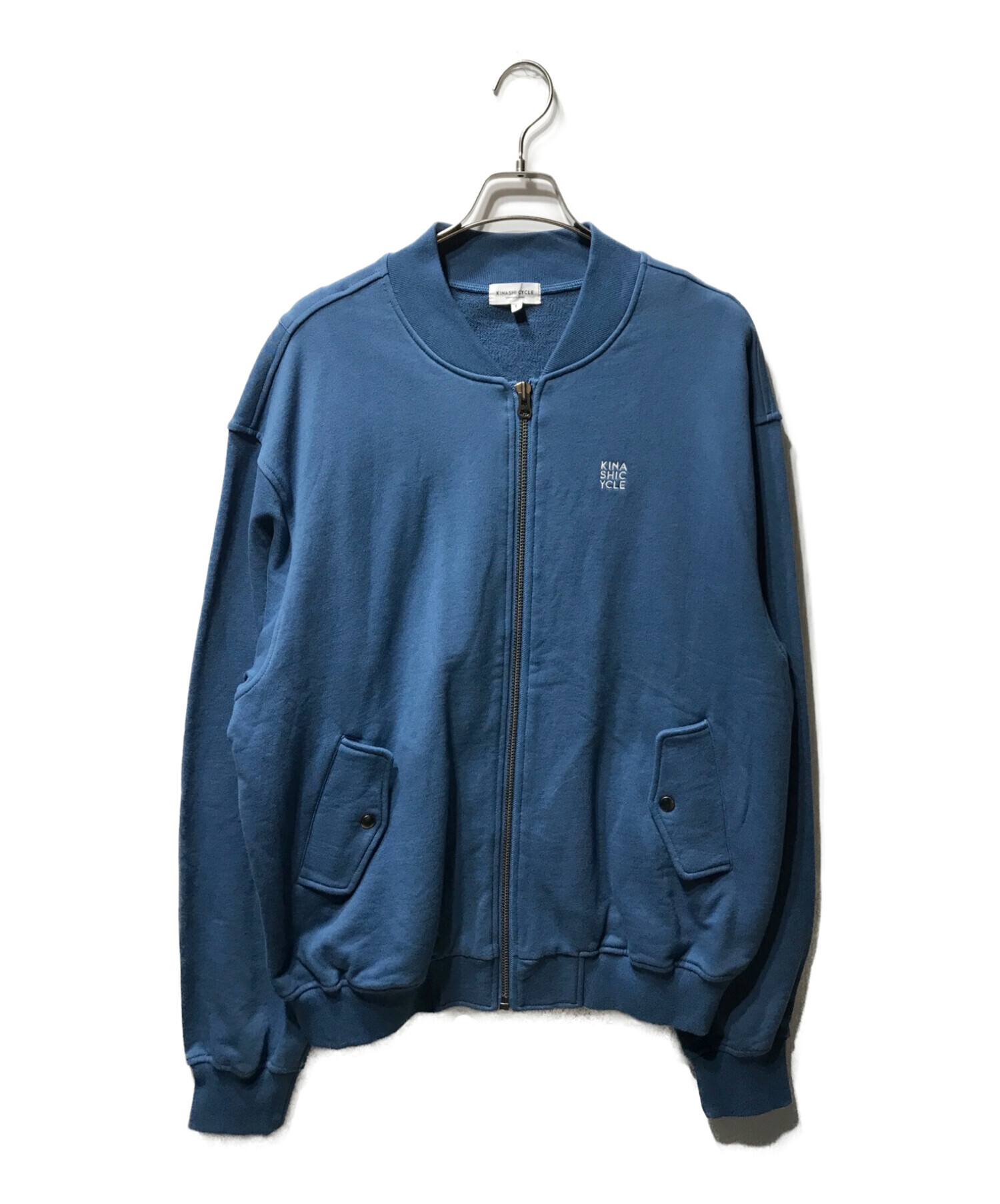 木梨サイクル (キナシサイクル) ジップアップジャケット ブルー サイズ:L