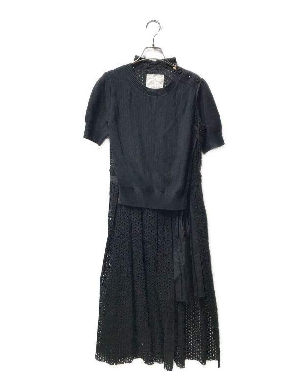 中古・古着通販】sacai (サカイ) ニットレースドッキングワンピース 17  