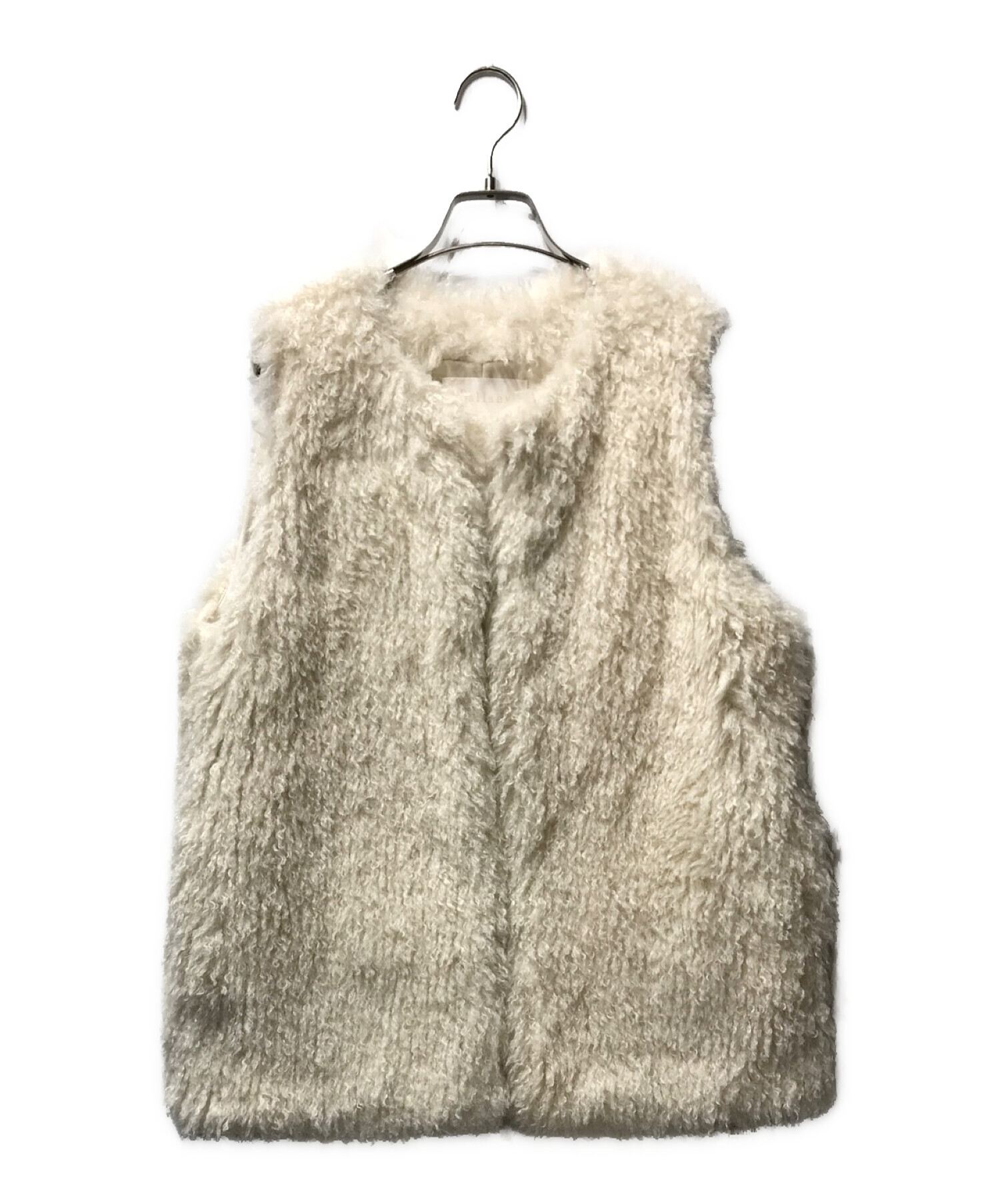 トゥモローランド ボールジィ プードルファー クルーネックジレ ベスト 36 トゥモローランド ballsey プードルファークルーネックジレ 36