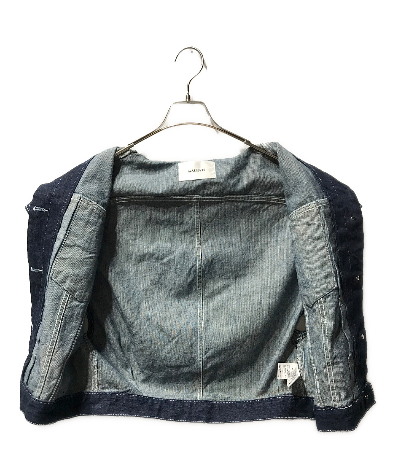 中古・古着通販】machatt (マチャット) デニムベスト インディゴ 