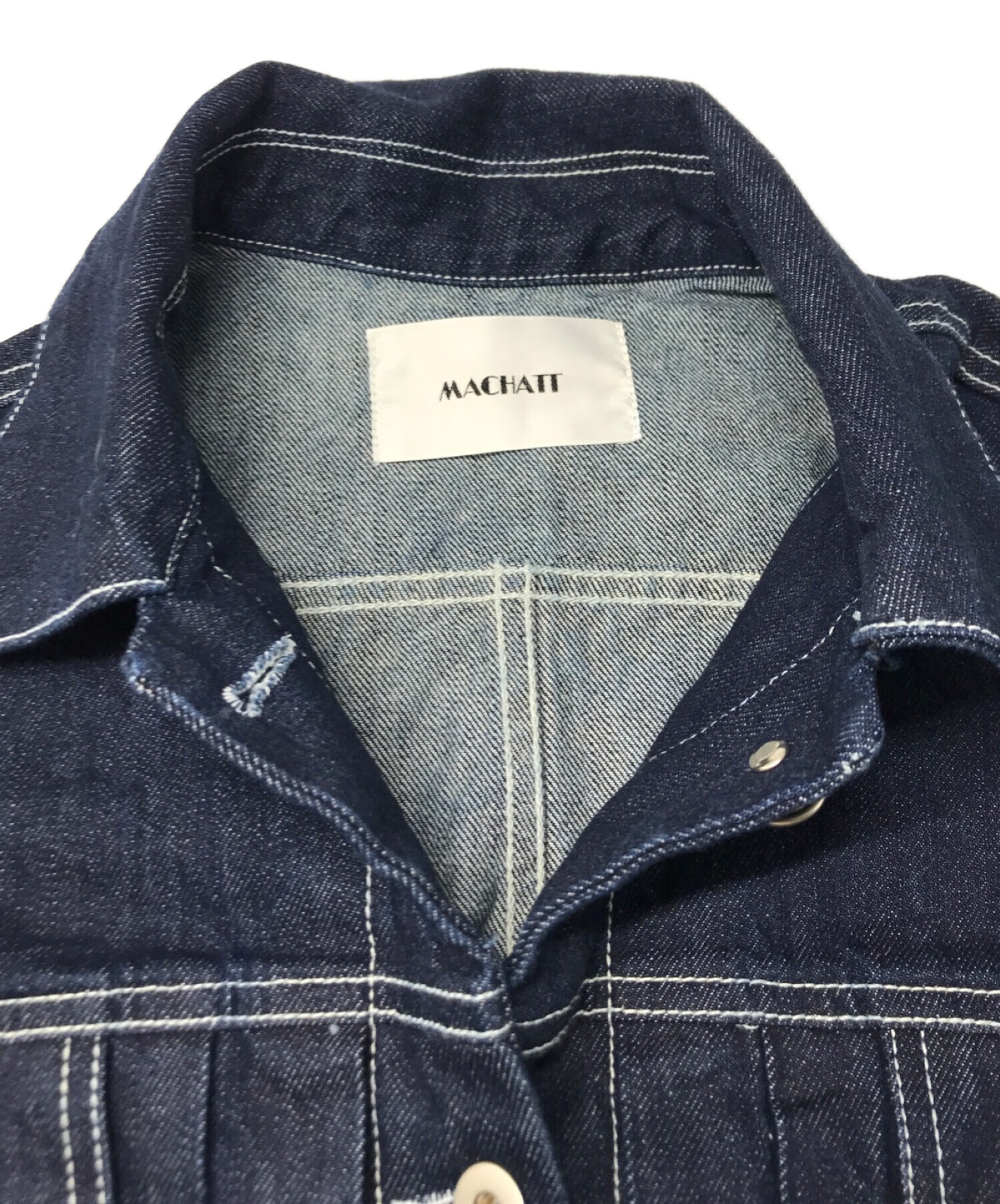 MACHATT マチャット デニムベスト 試着のみ MACHATT デニムベスト MACHATT マチャット デニムベスト MACHATT マ