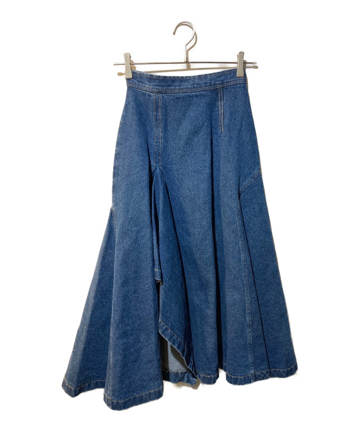 【1月までの販売】 PINUE アシメフレアデニムスカート PINUE デニムアシメフレアスカート