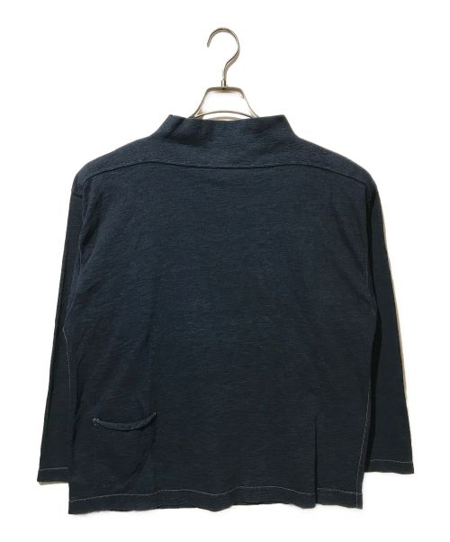 45R 度詰天竺の908モックネック馬Tシャツ