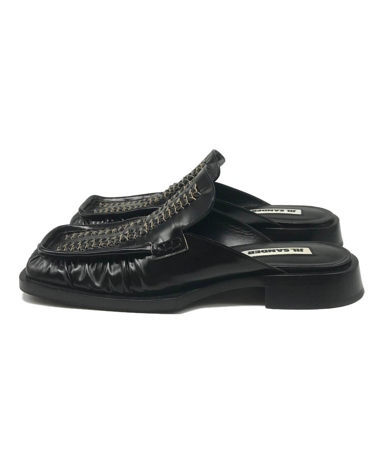 中古・古着通販】JIL SANDER (ジルサンダー) ミュール ブラック サイズ 