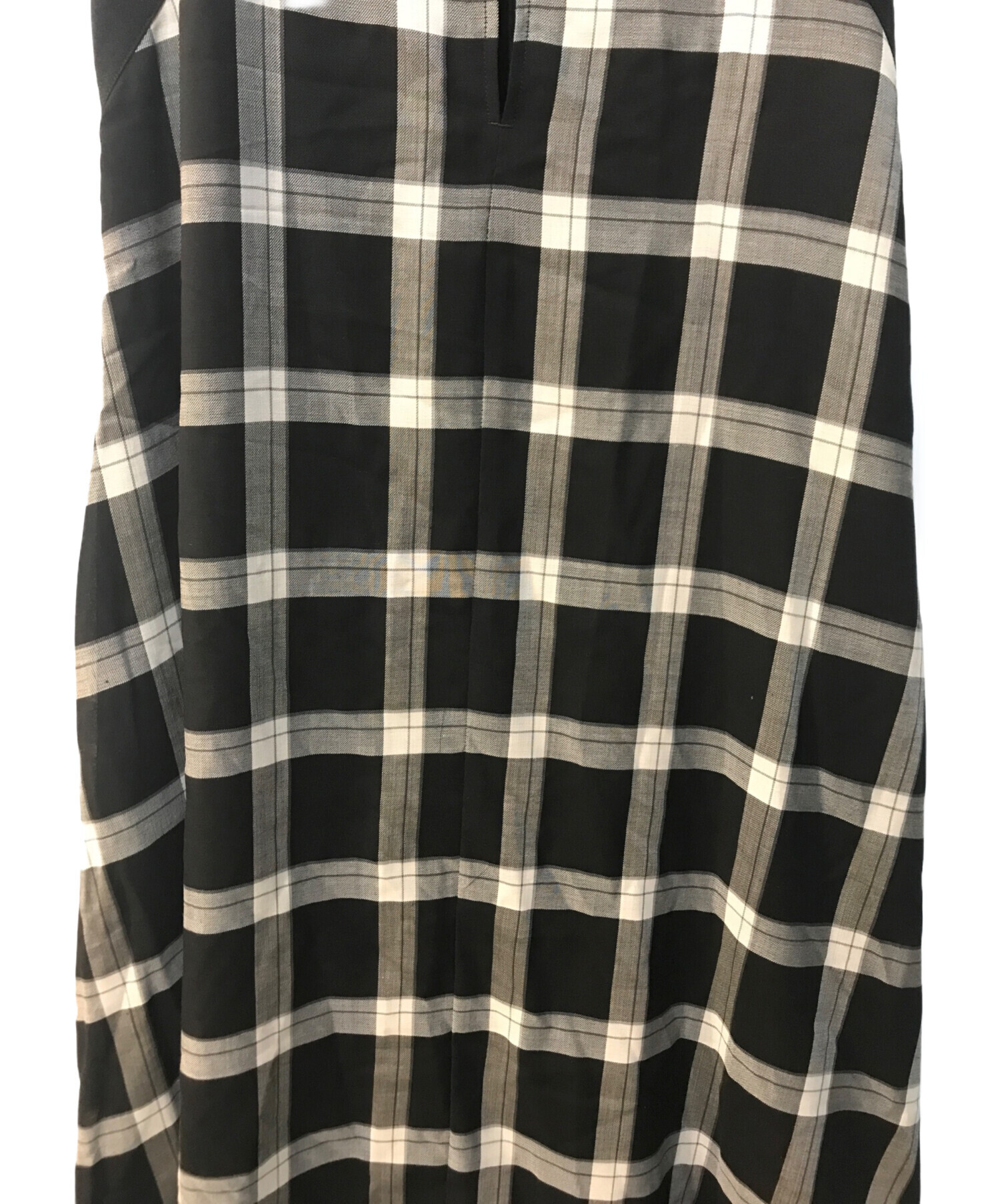 中古・古着通販】Louren (ローレン) stand collar check dress 