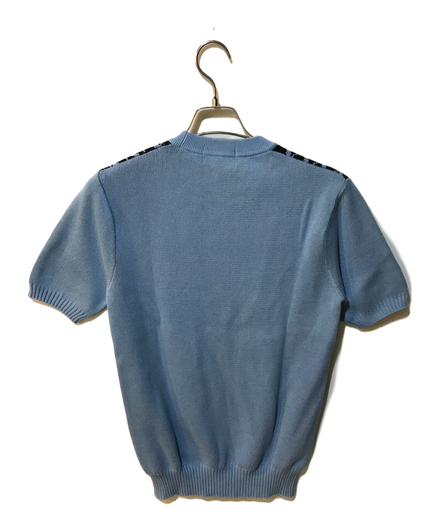 Fred Perry 半袖ニット ブラック（フレッドペリー FRED PERRY FRED 