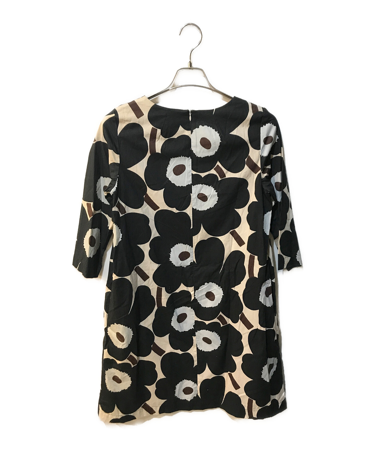 中古・古着通販】marimekko (マリメッコ) ウニッコワンピース ブラック 