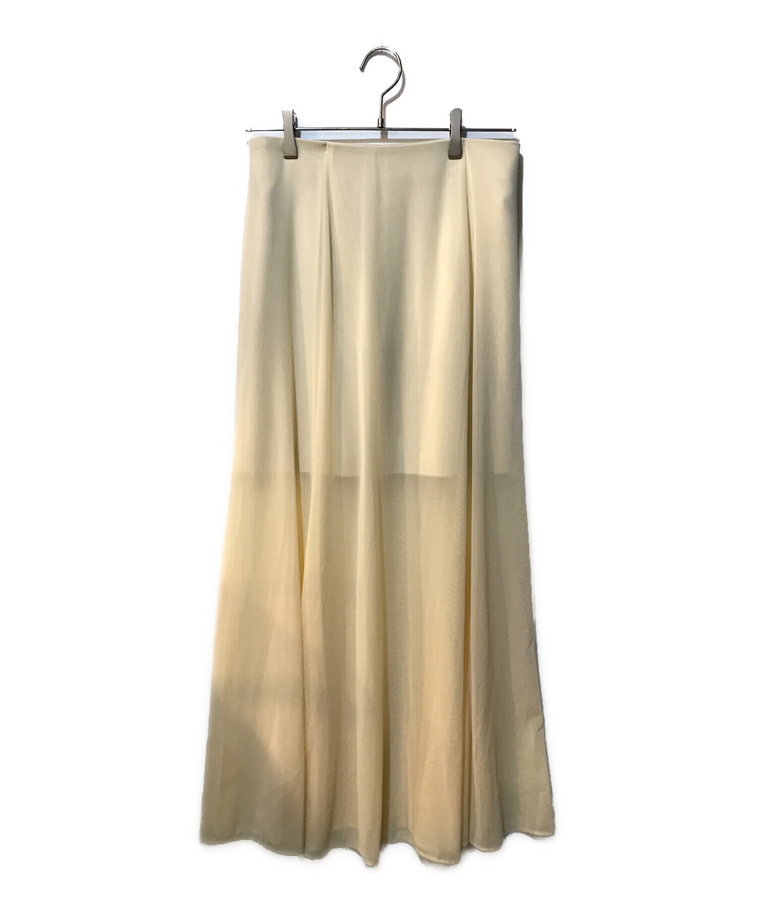 中古・古着通販】CLANE (クラネ) SHEER FLARE MERMAID SKIRT ベージュ 