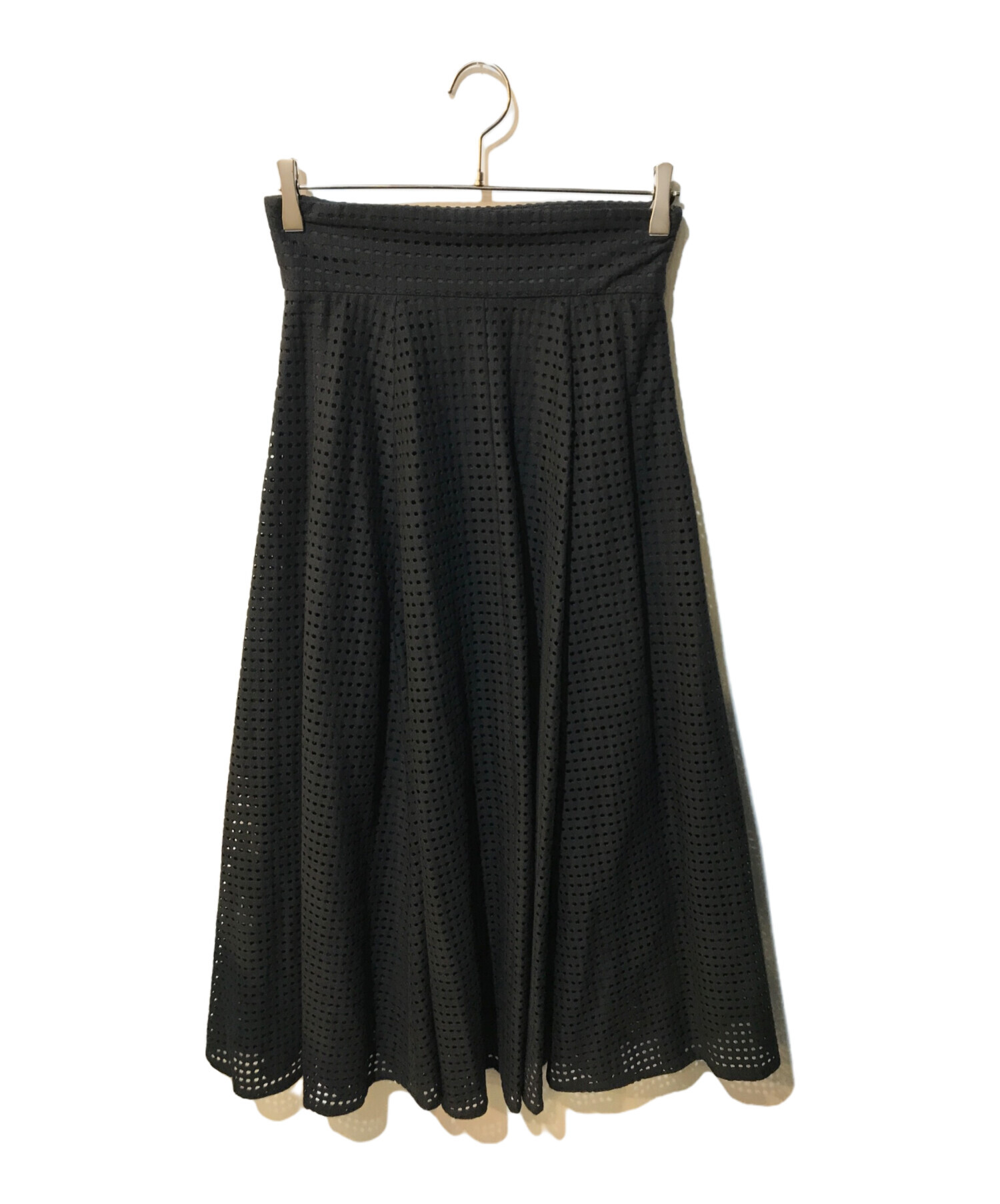 中古・古着通販】CLANE (クラネ) DOT MESH SKIRT ブラック  