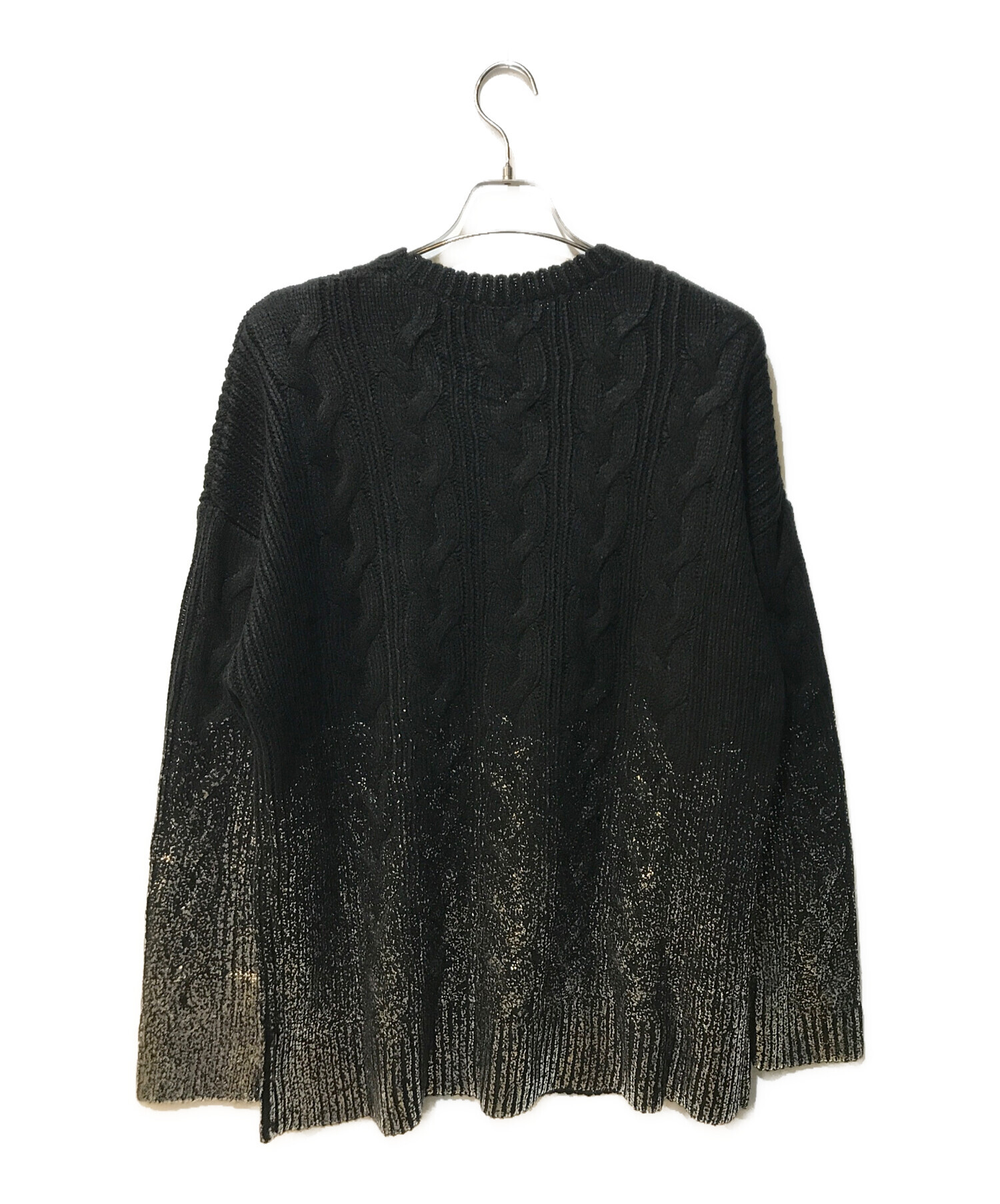 中古・古着通販】glamb (グラム) Platinum Cable Knit ブラック サイズ 