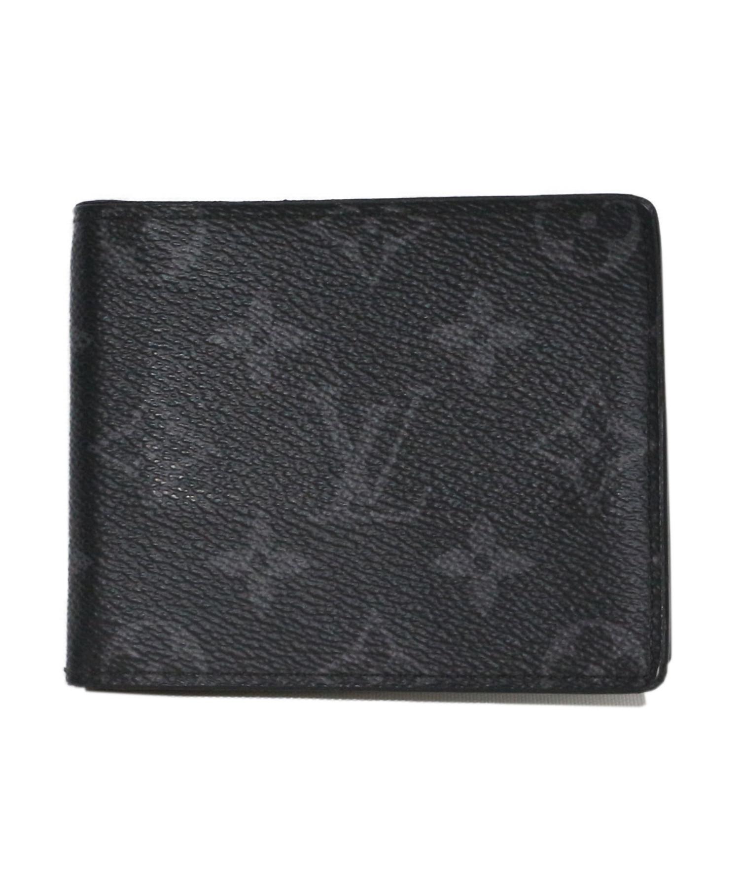 Louis Vuitton ルイヴィトン　ブラックレザーマネークリップ LOUIS VUITTON マネークリップ ブラック