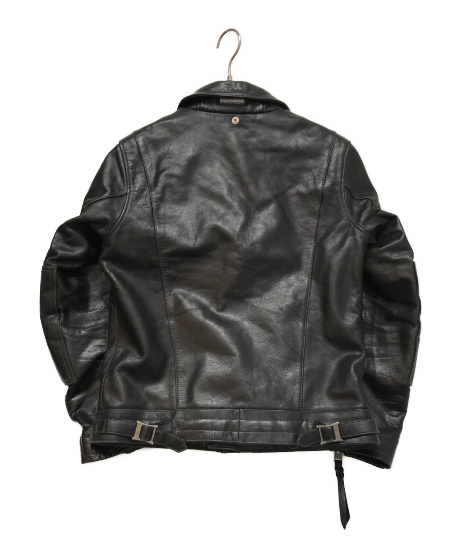 NEIGHBORHOOD (ネイバーフッド) ライダースジャケット ブラック サイズ:S