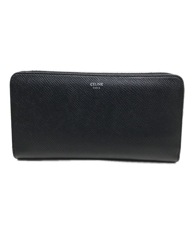 中古・古着通販】CELINE (セリーヌ) ラージ ジップドウォレットグレ 