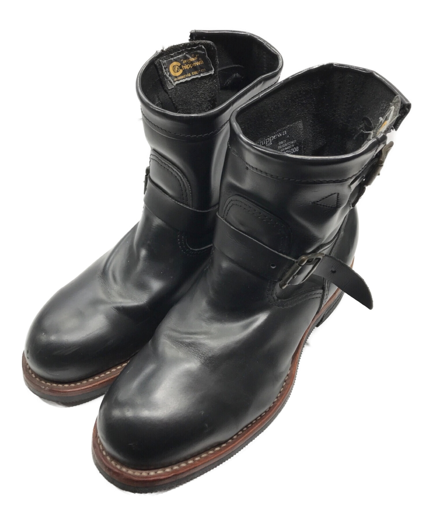 中古・古着通販】CHIPPEWA (チペワ) エンジニアブーツ ブラック サイズ 