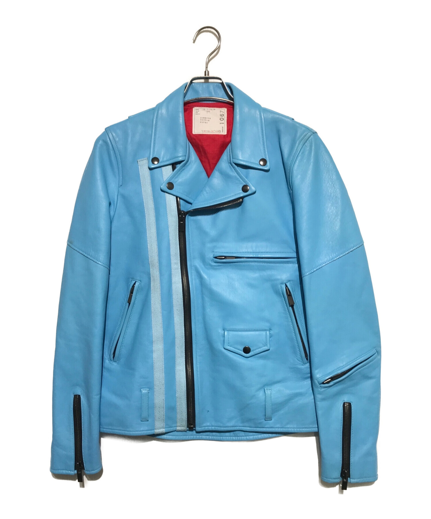SACAI サカイ セミダブルライダースジャケット 牛革 スウェード sacai 