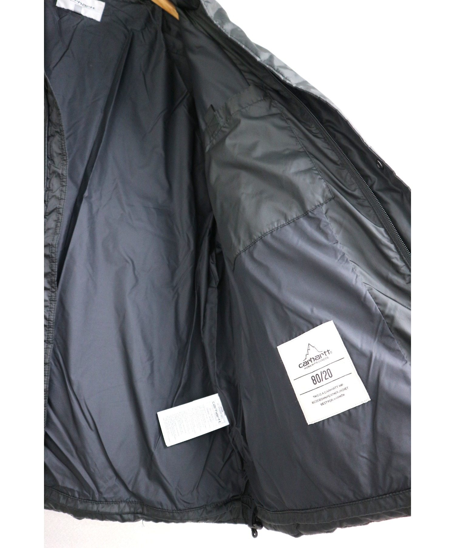 Carhartt WIP (カーハート) ダウンジャケット ブラック サイズ:L DEMING JACKET
