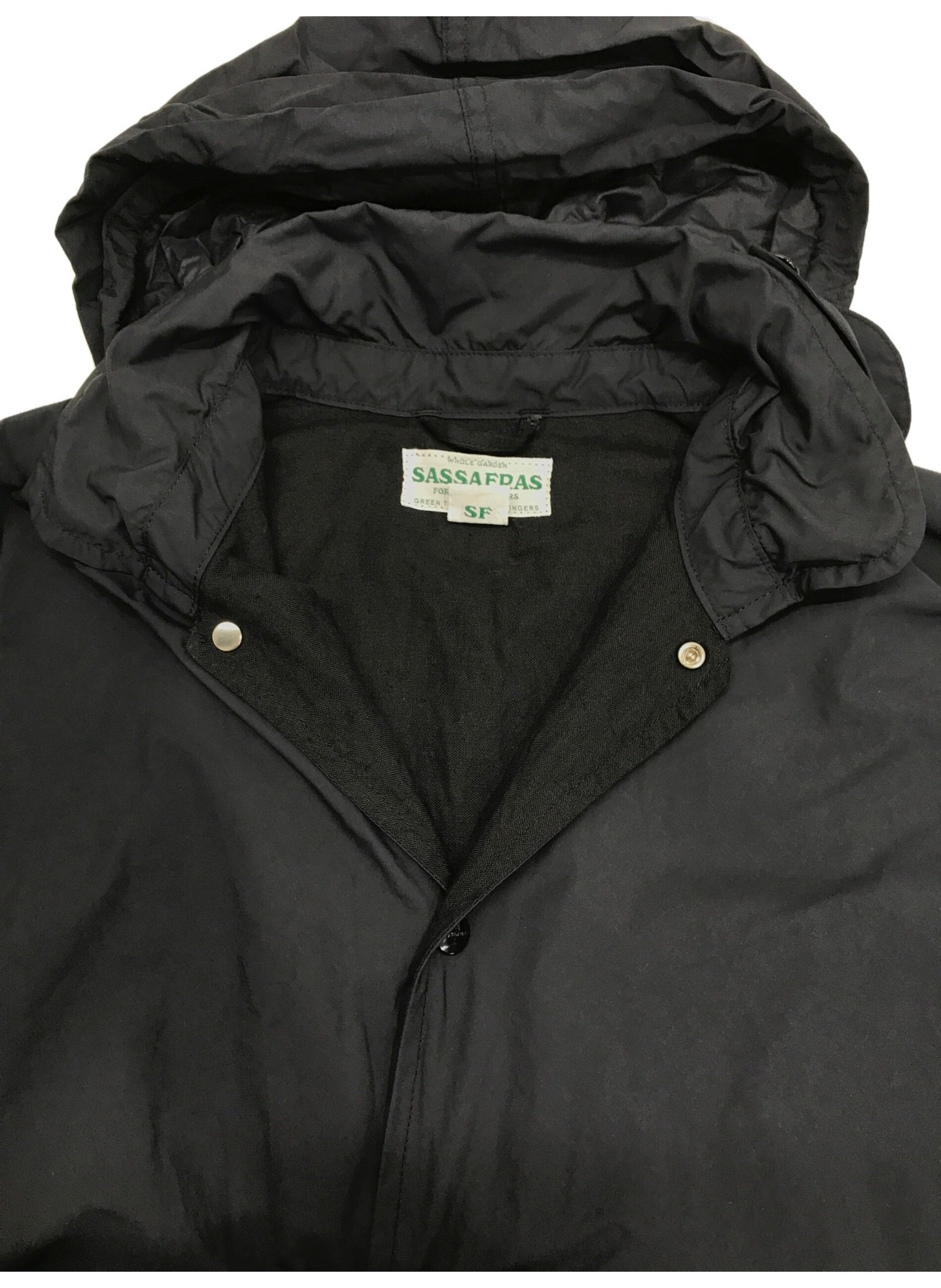 SASSAFRAS (ササフラス) プランツクルーザージャケット ネイビー×ブラック サイズ:S