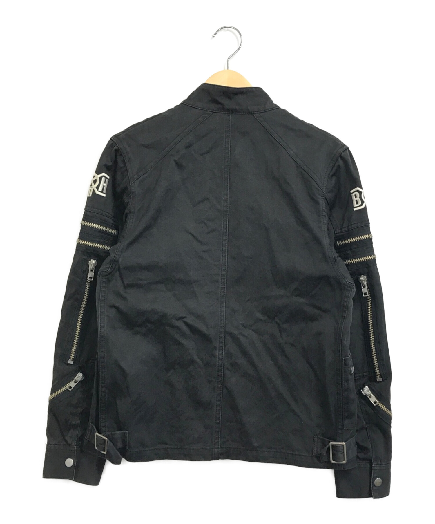 古着 希少 BOUNTY HUNTER ブラック×ブルー レザー 16-通販 値段