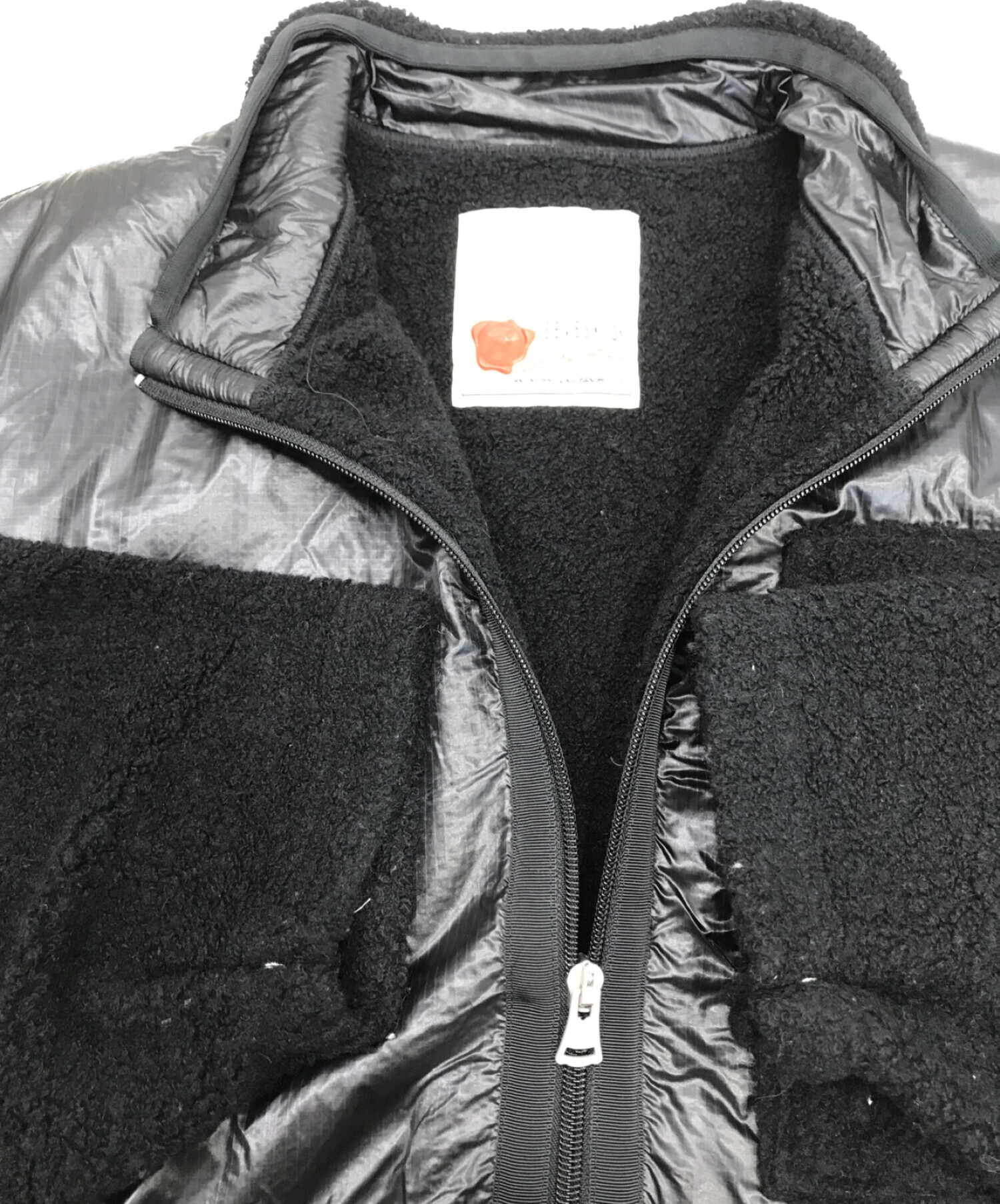 SEVESKIG (セヴシグ) ハーフジップジャケット ブラック サイズ:L