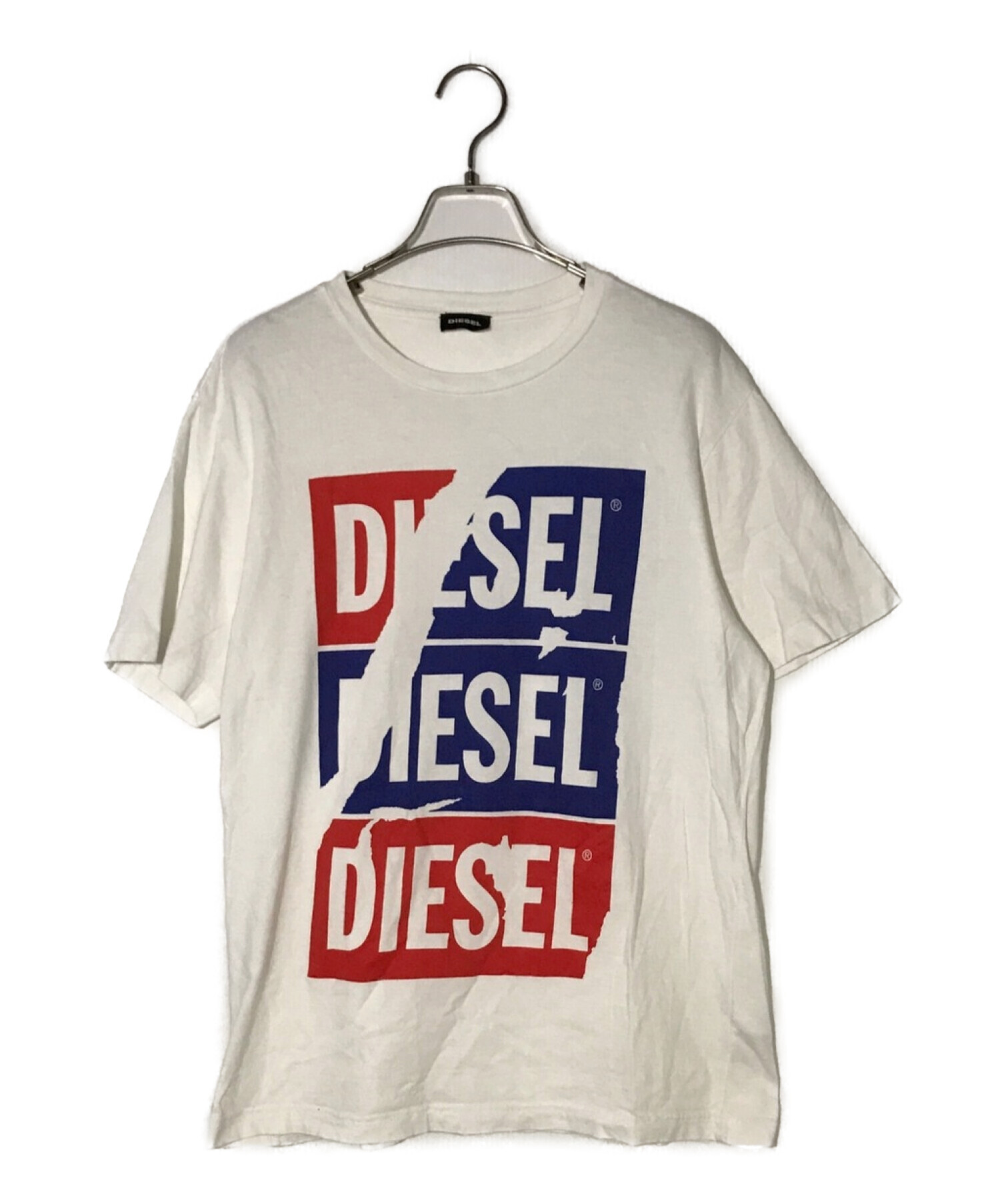 DIESEL (ディーゼル) プリントTシャツ ホワイト サイズ:16