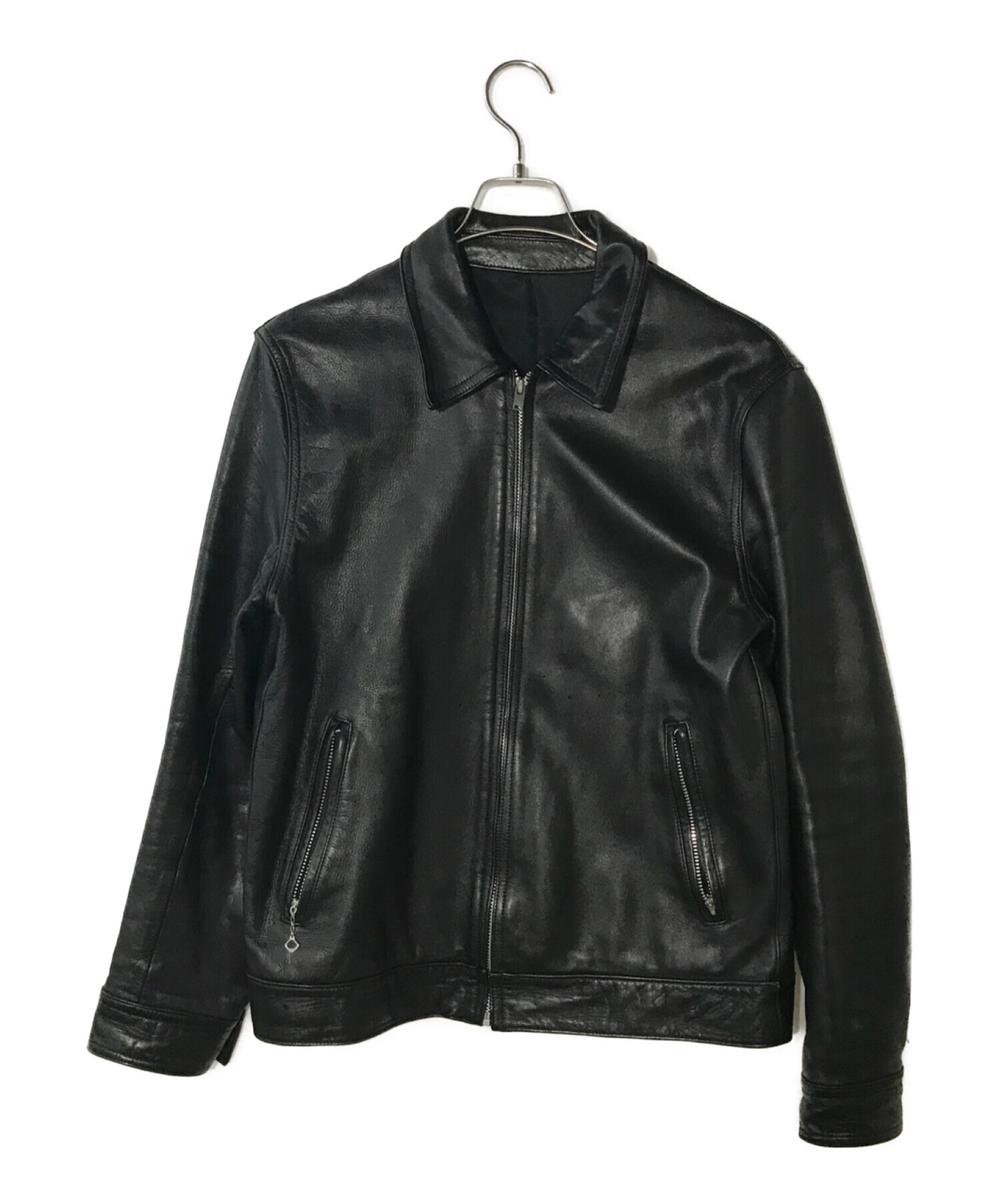 中古・古着通販】WACKO MARIA (ワコマリア) レザージャケット ブラック 